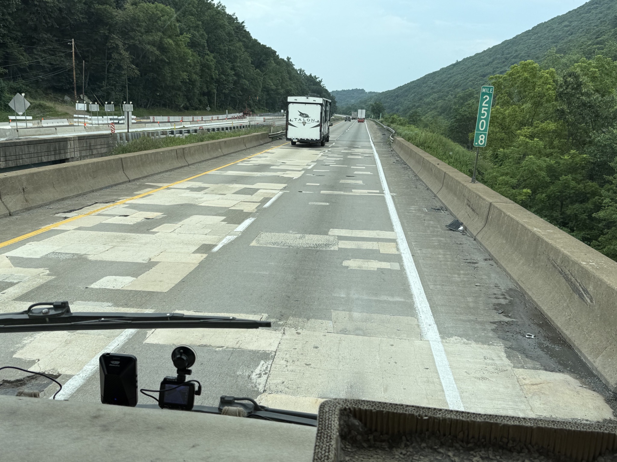 More patches than road