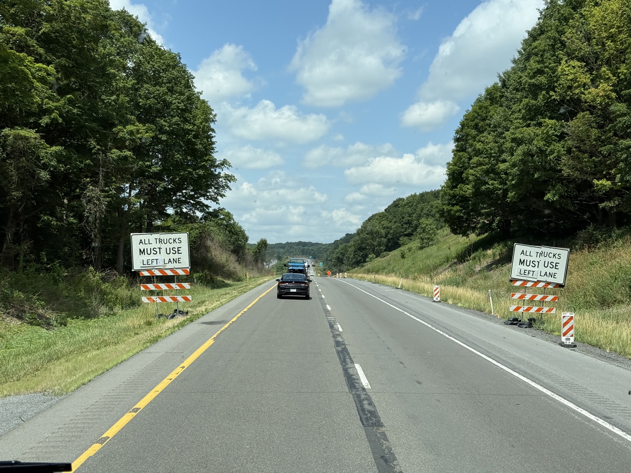 All Trucks Must Use Left Lane