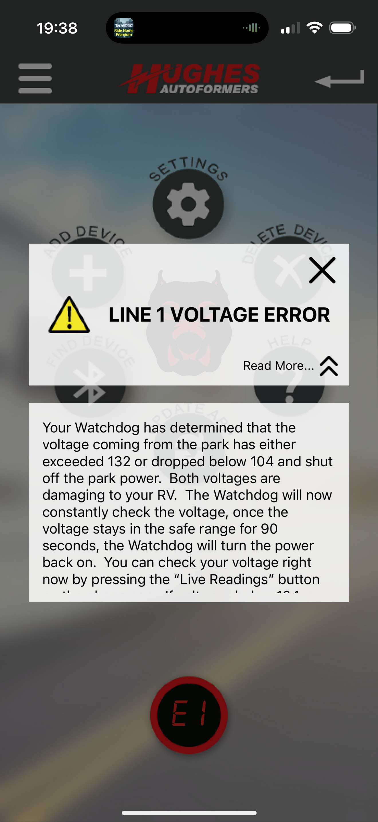 Voltage error