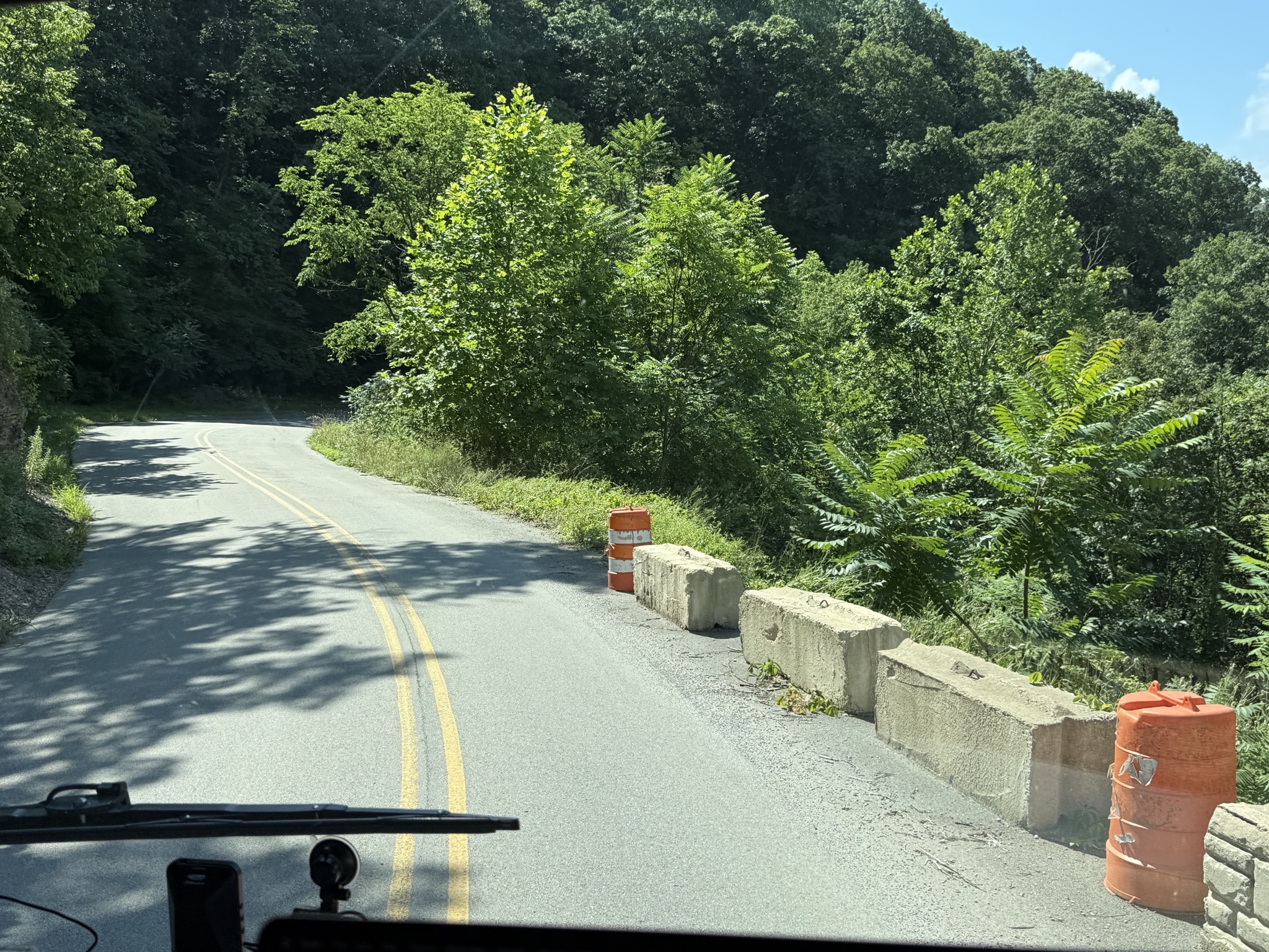 Narrow windy road