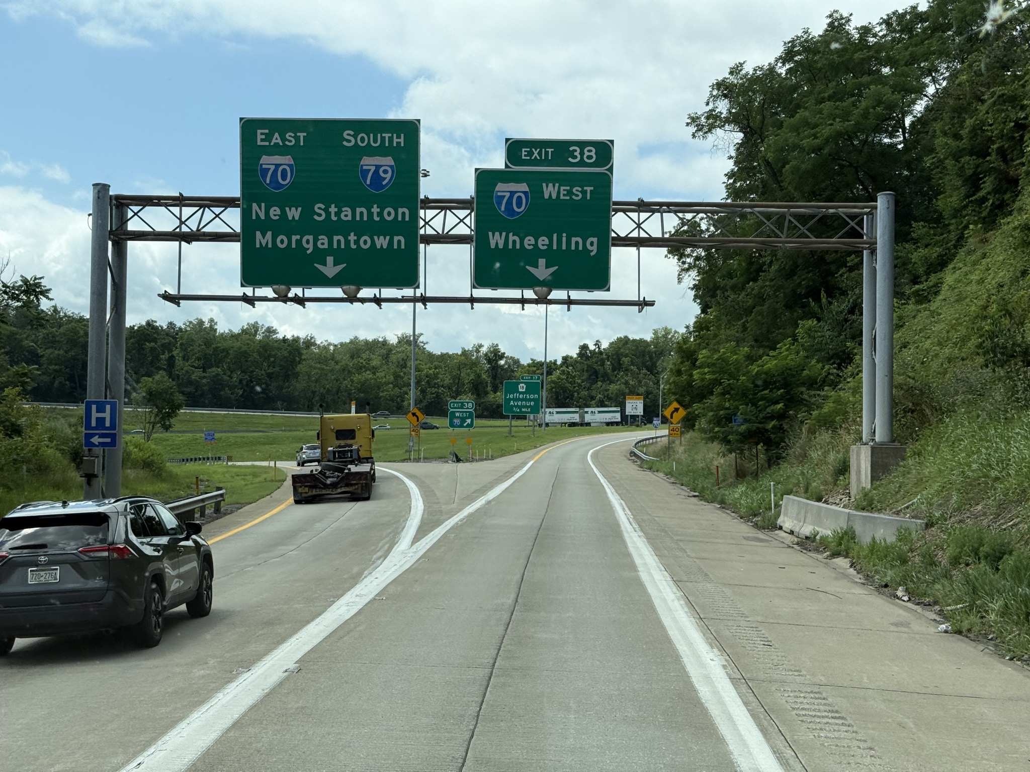 Exit to I-70