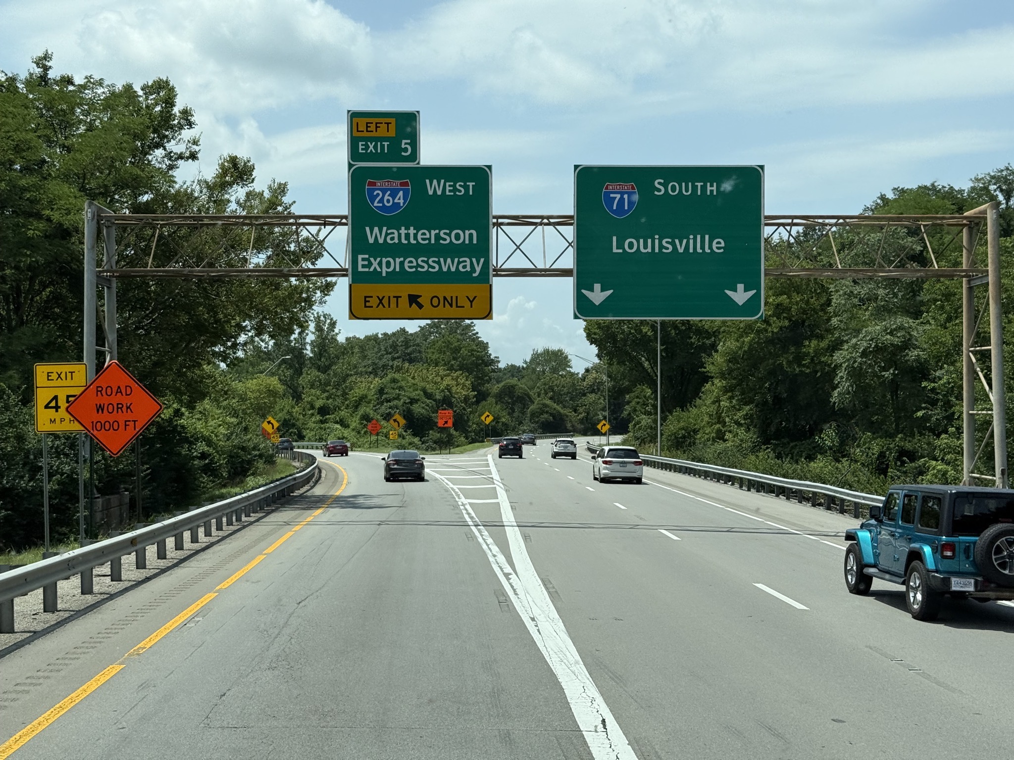 Exit to I-264 West