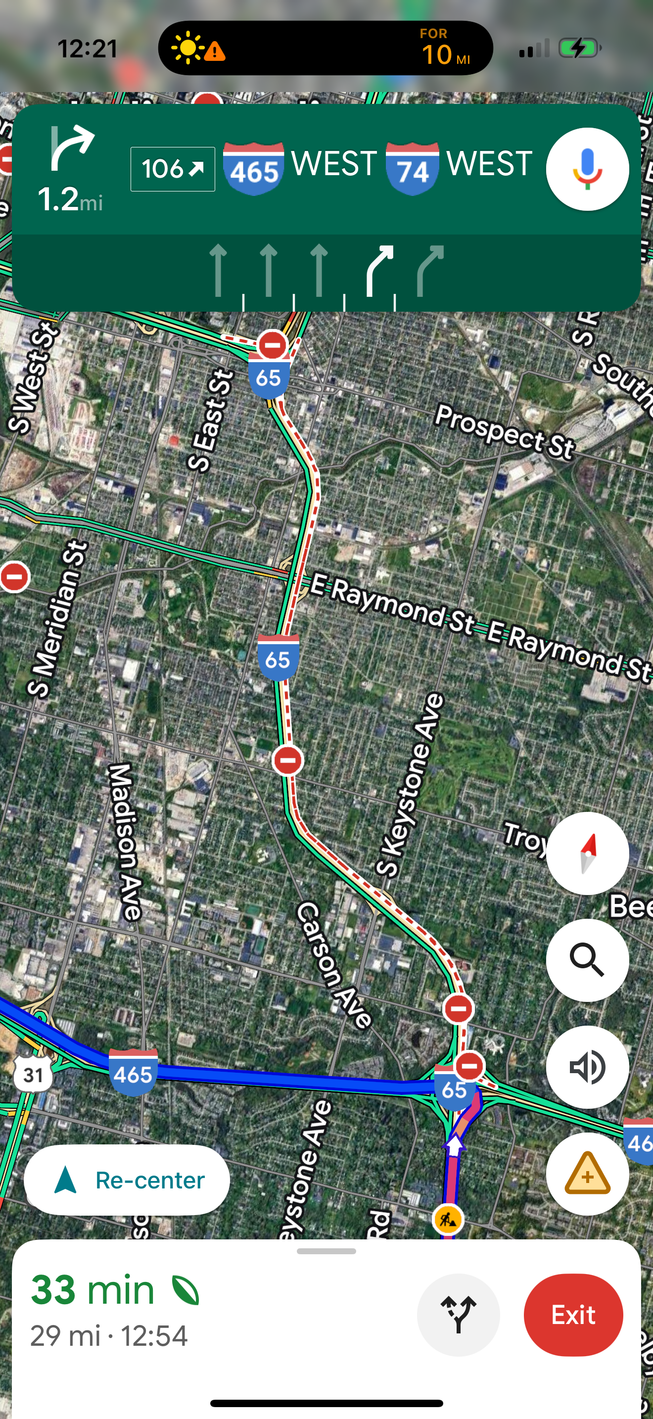 Freeway closed
