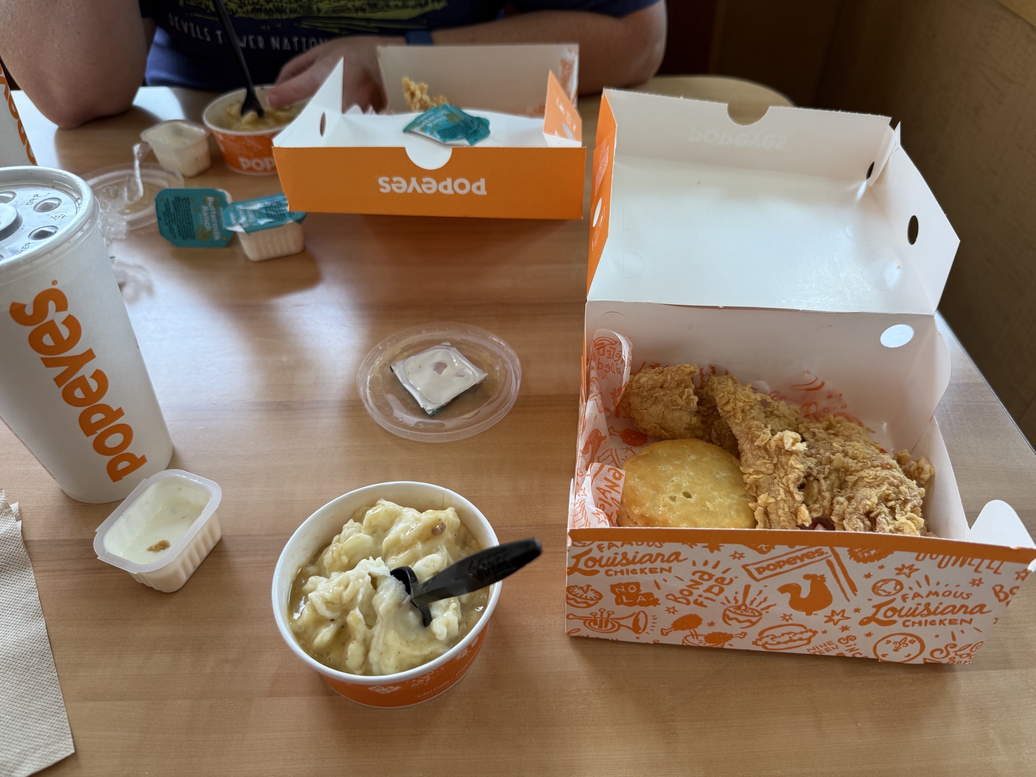Popeyes for lunch at truck stop