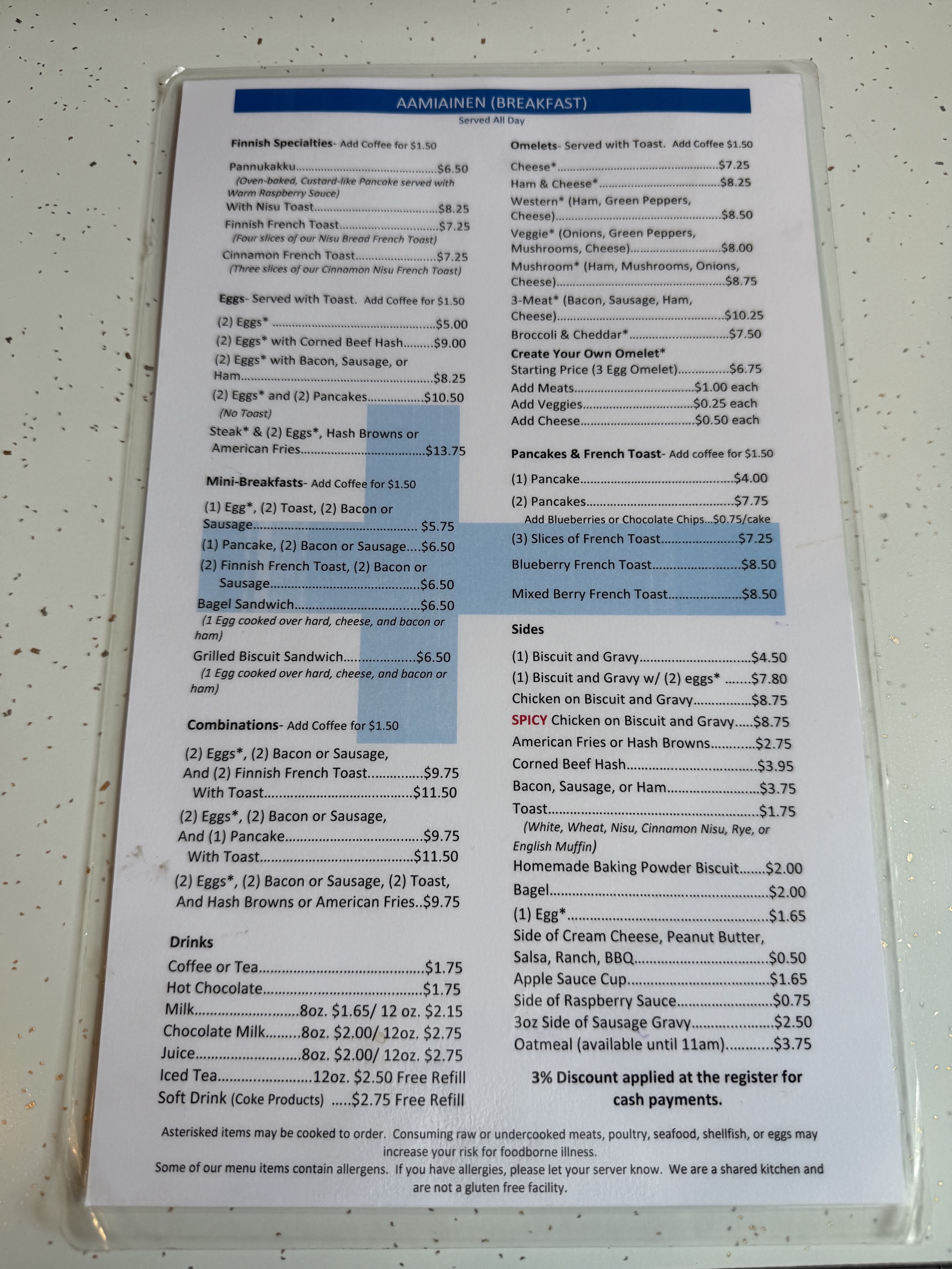 Suomi Home Bakery & Restaurant