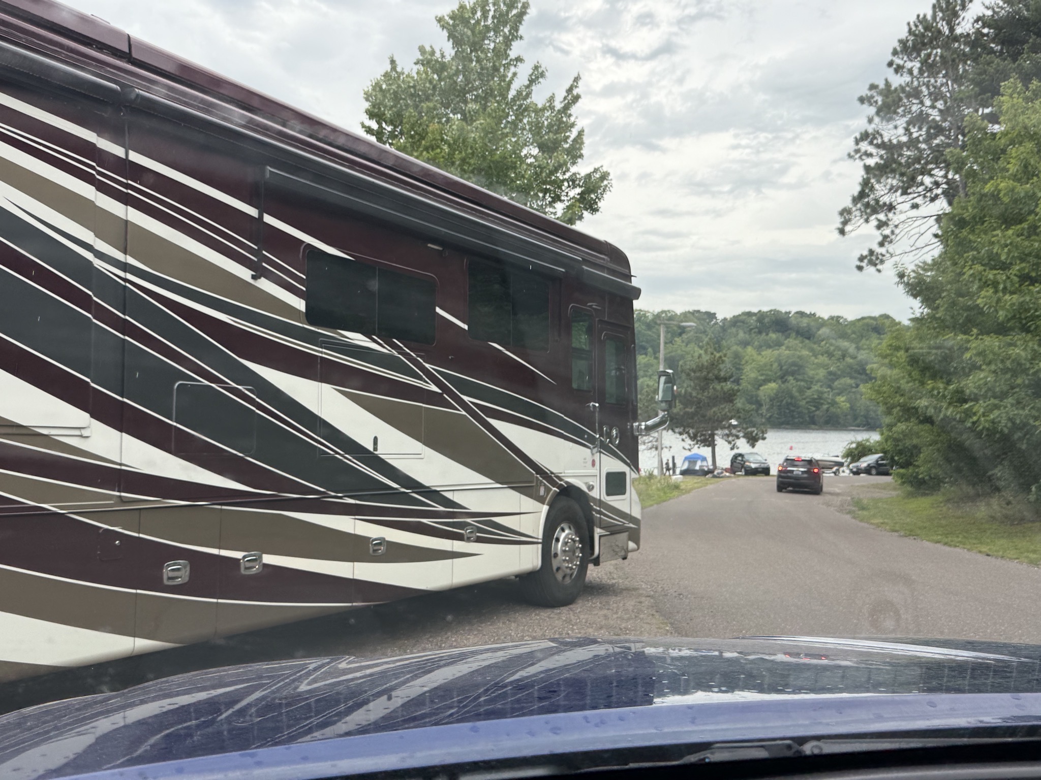 Coach leaving our site