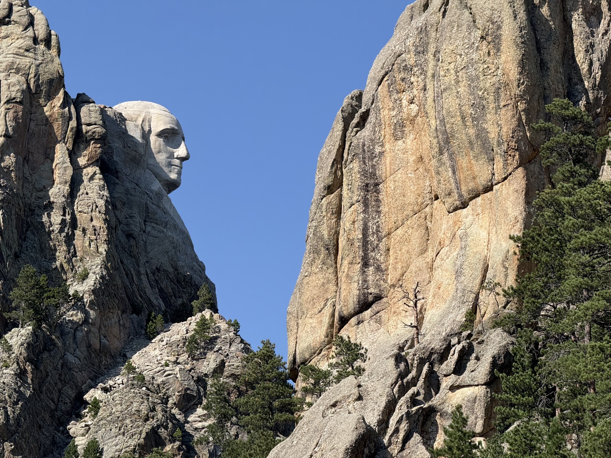 Mount Rushmore side view