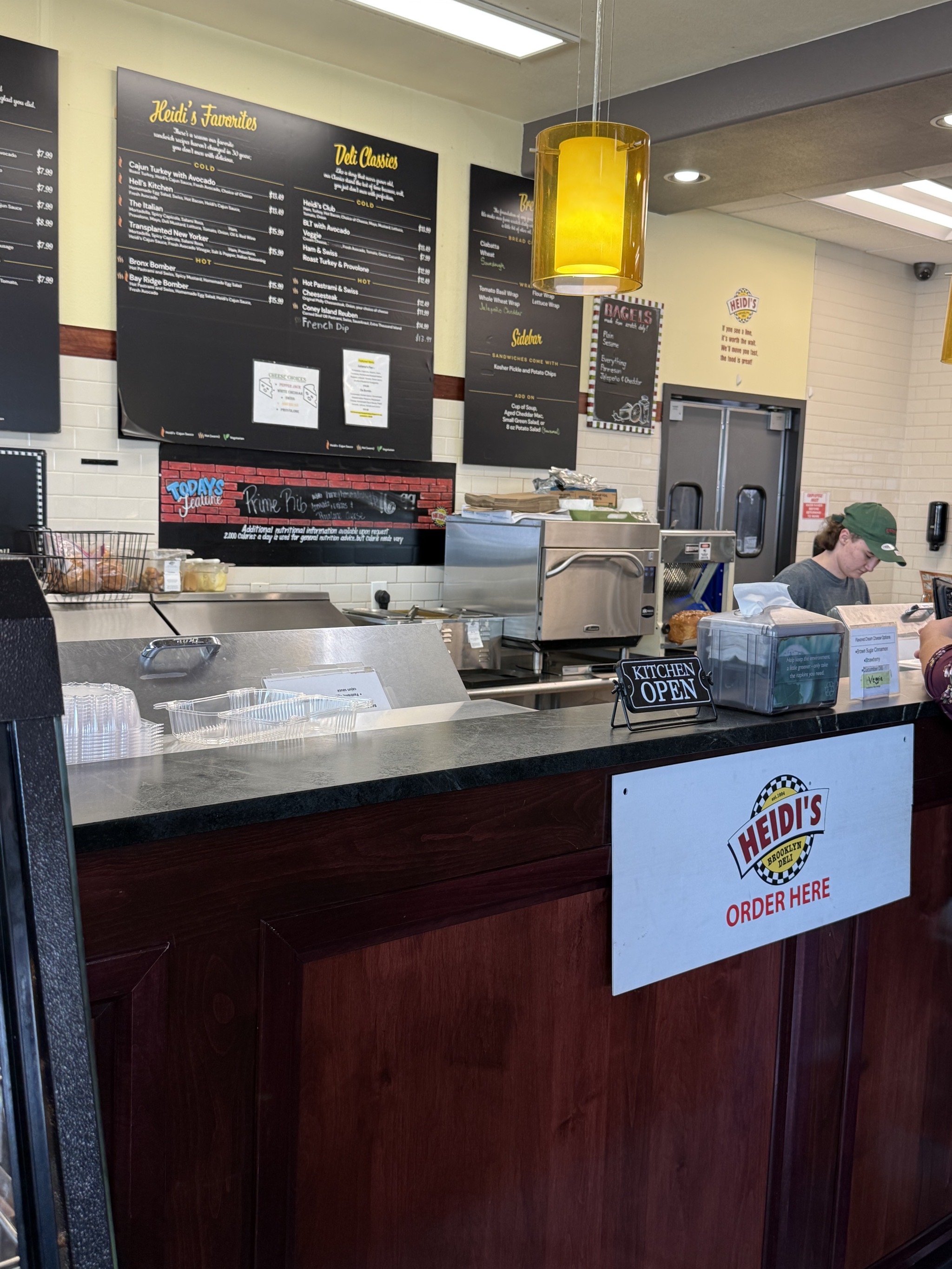 Ordering lunch at Coffee Cup Fuel Stop