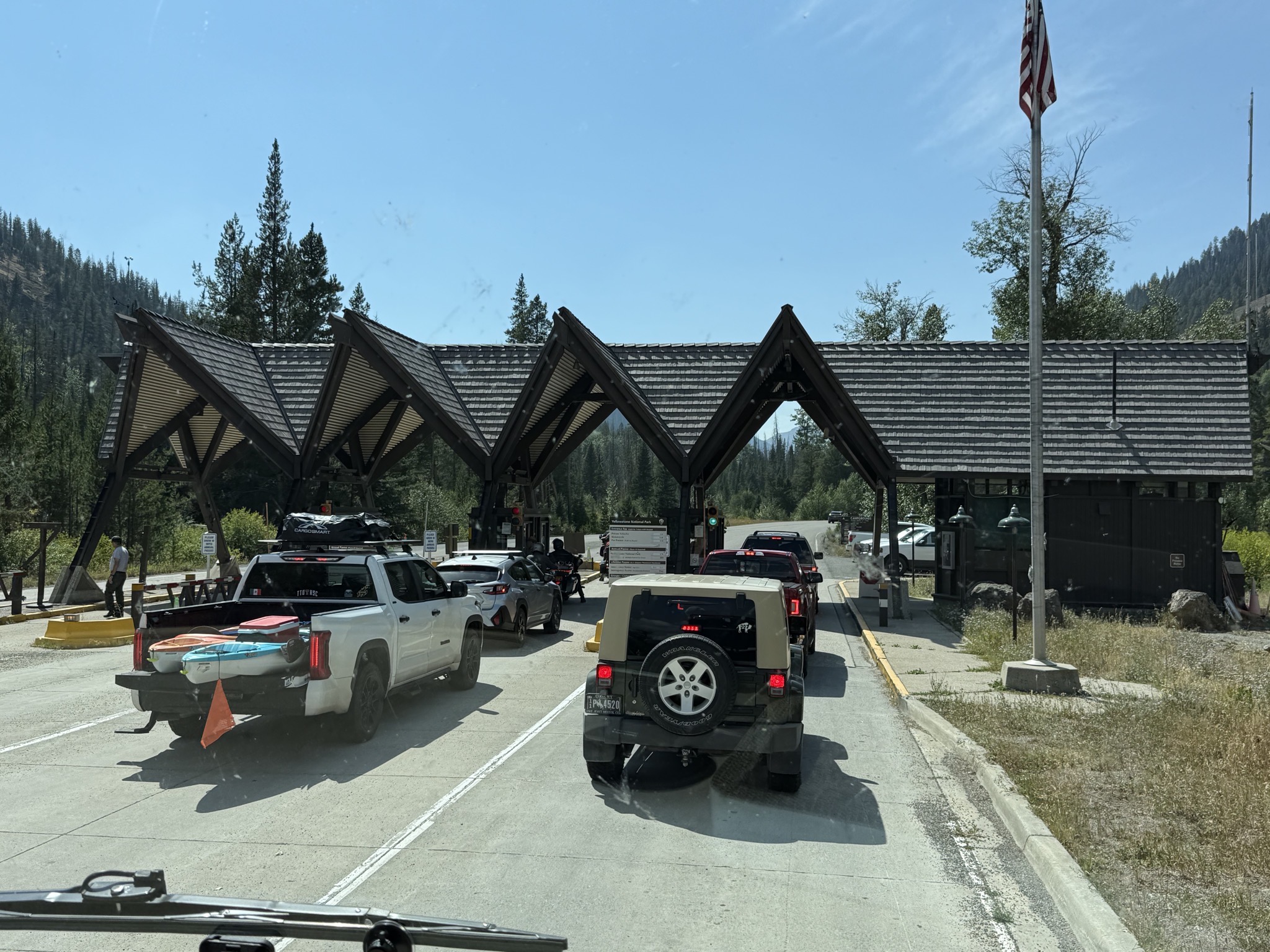 Yellowstone National Park east entrance