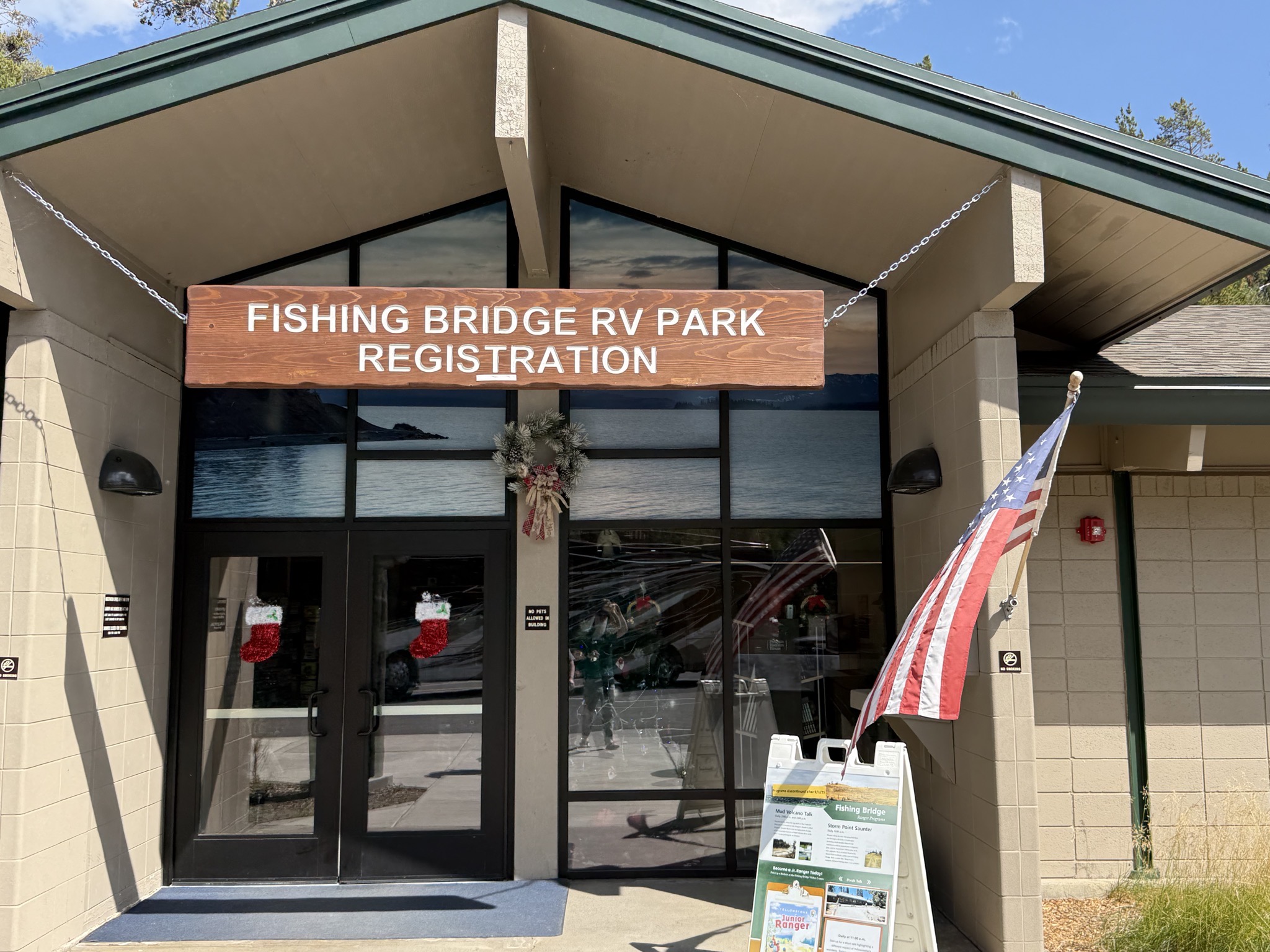 Fishing Bridge RV Park registration