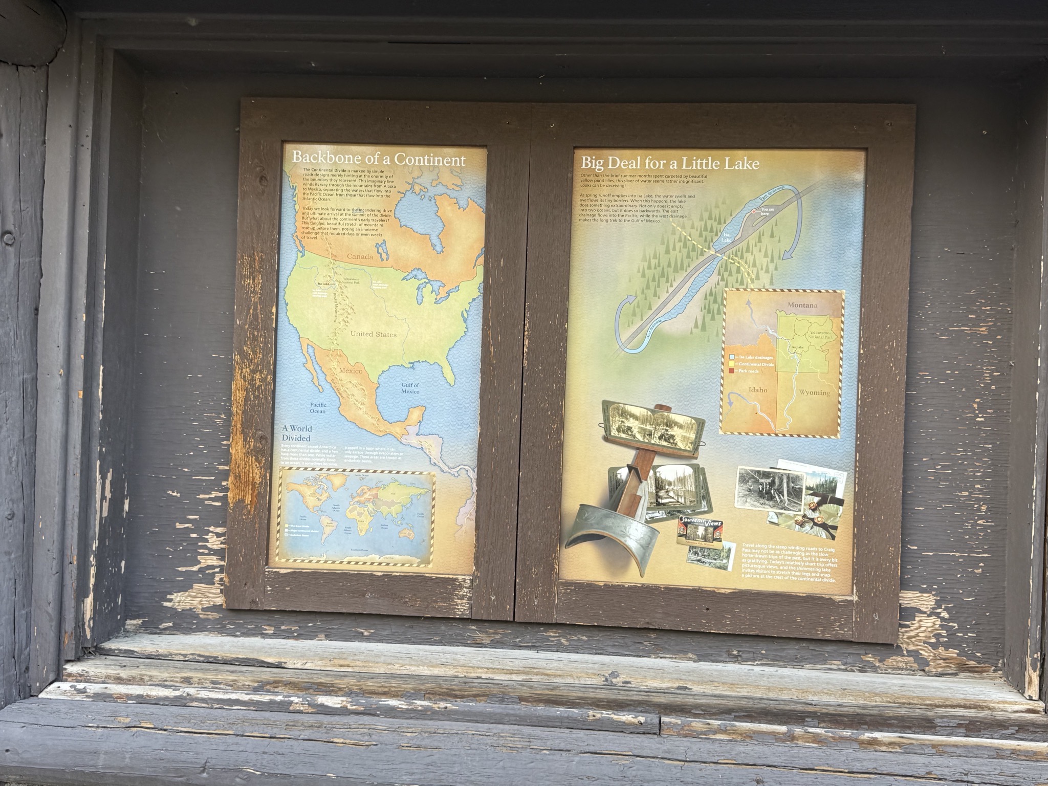 Continental Divide, elevation 8262, and Isa Lake