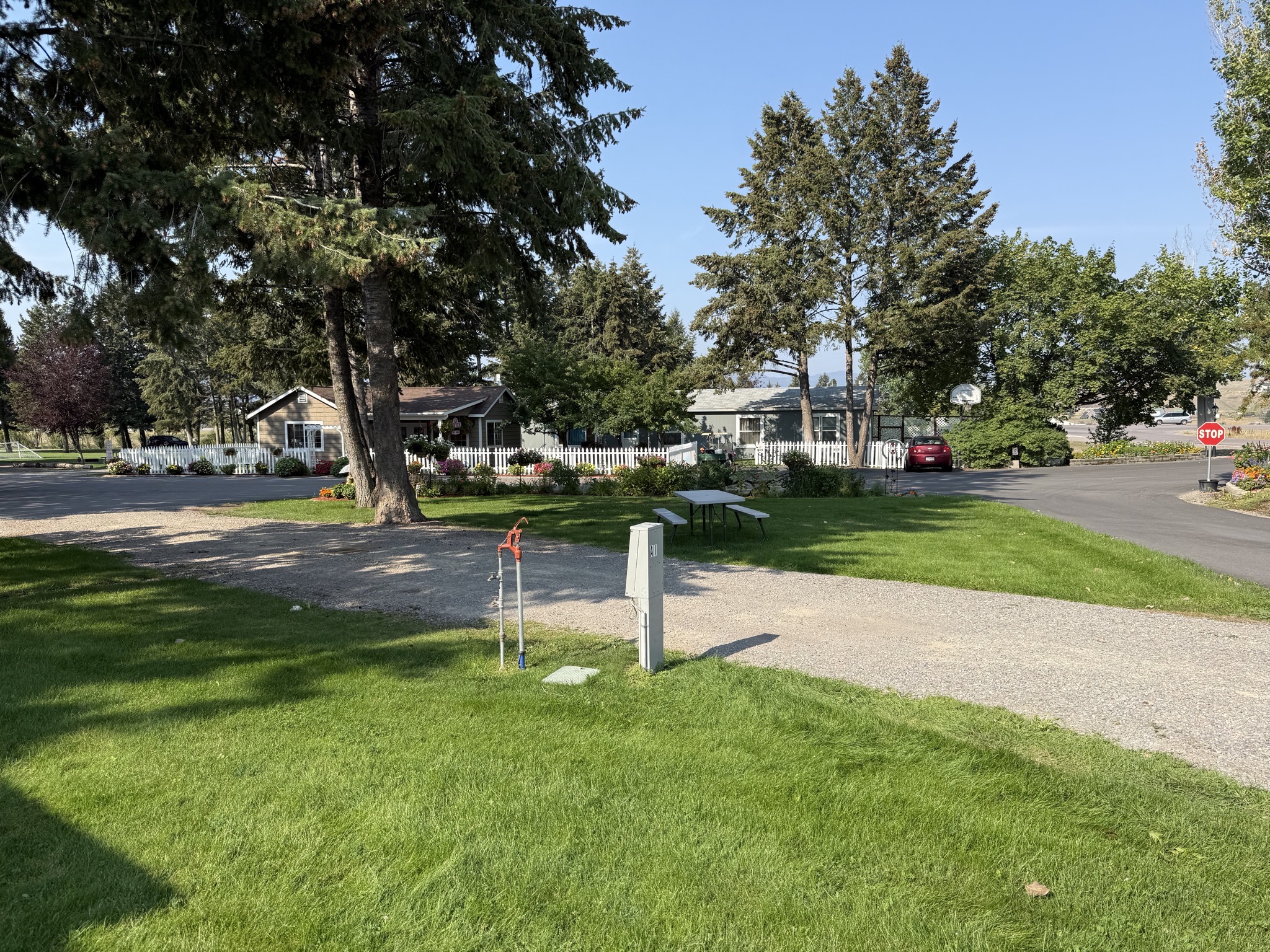 View of office and entry from our site