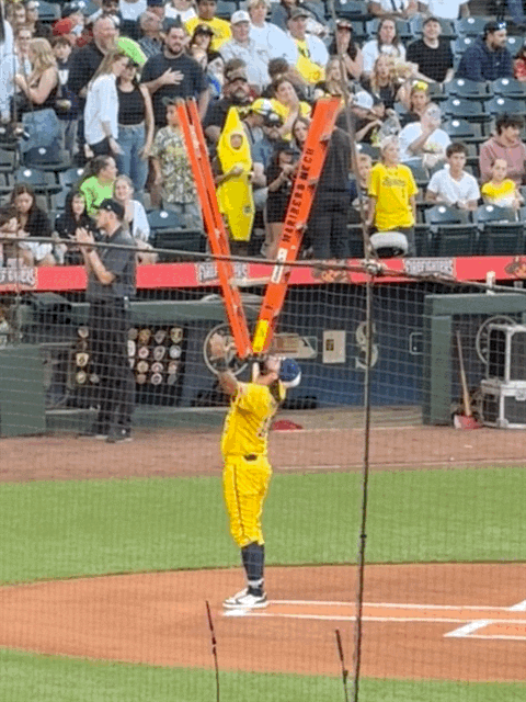 Balancing a ladder