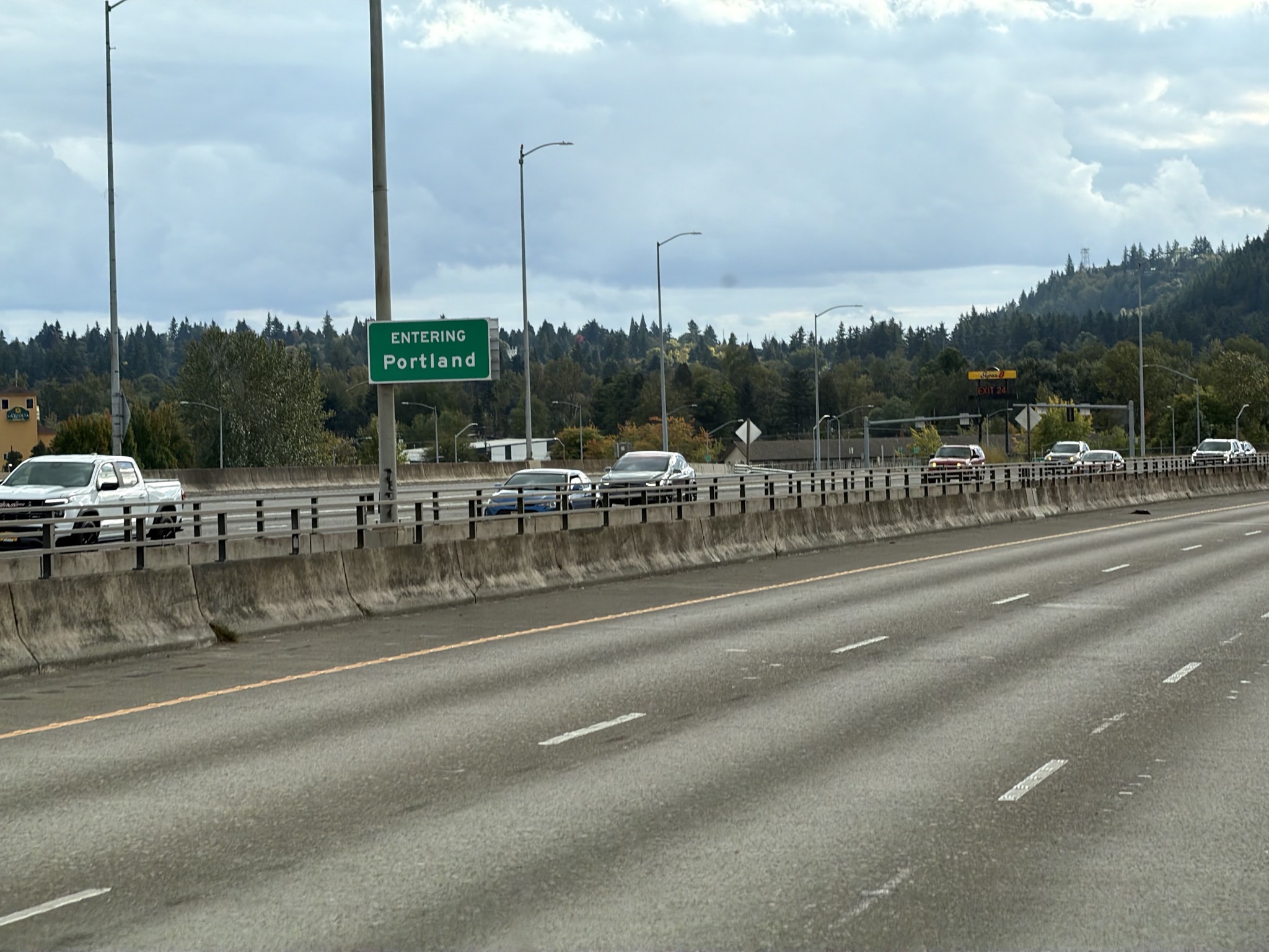 Entering Portland