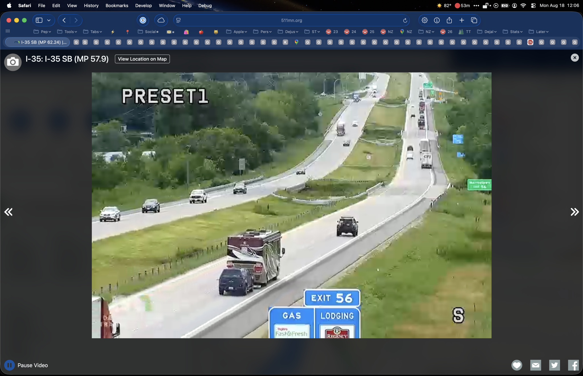 Spotting our coach on traffic cams
