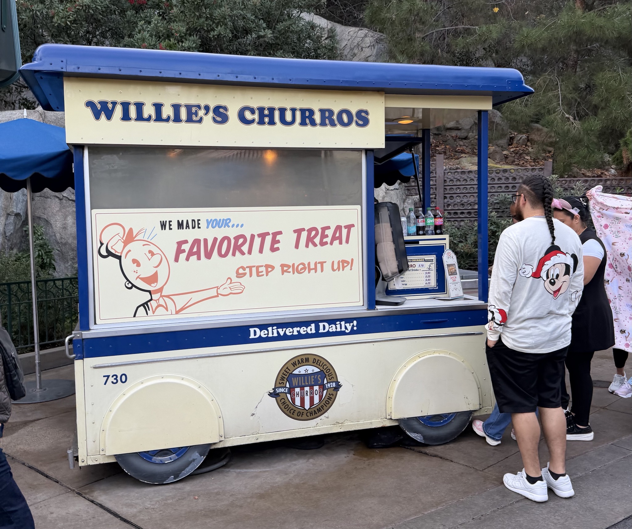 DCA had several holiday churros, so we decided to sample all of them