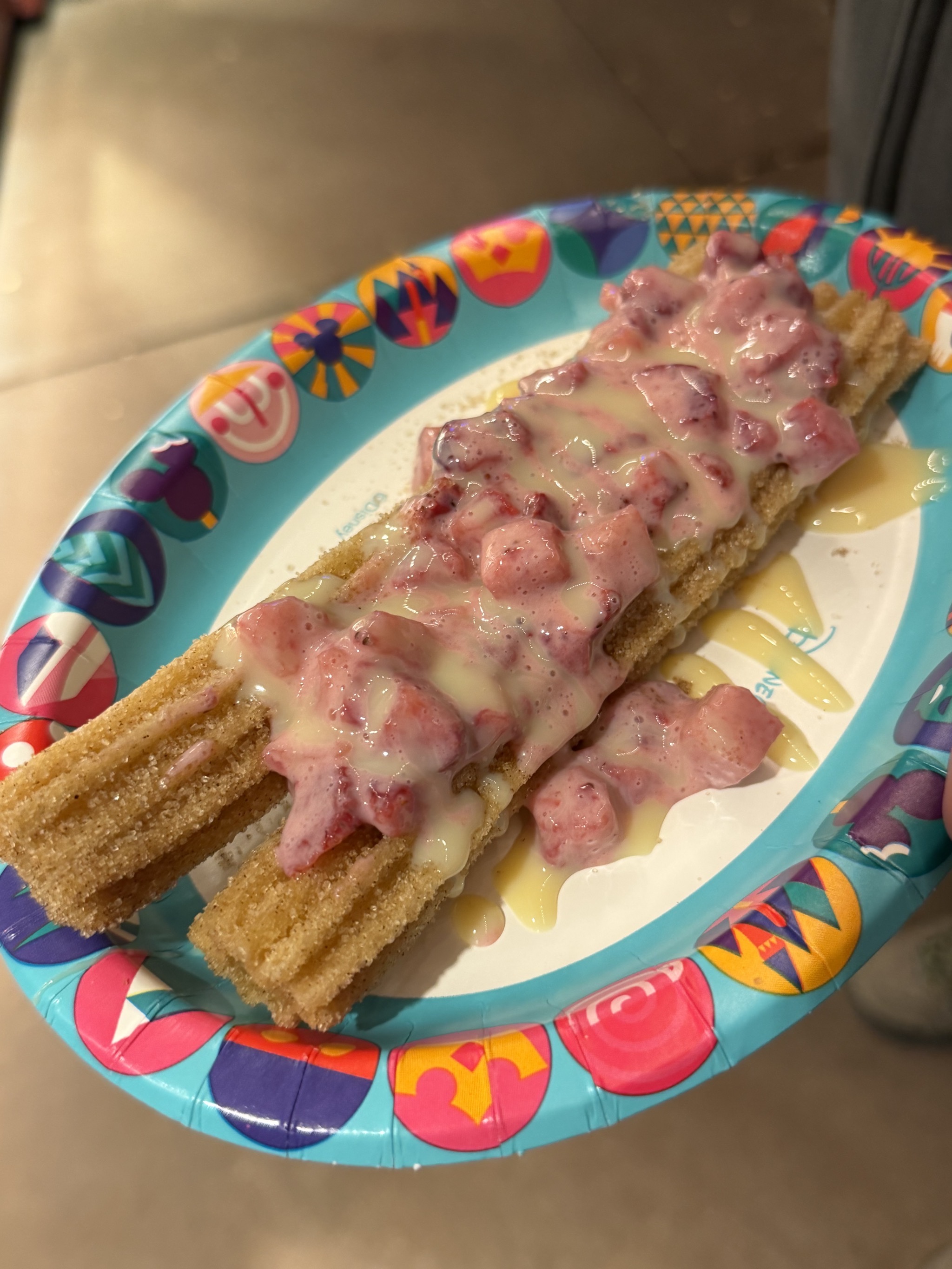 Frames con crema churro