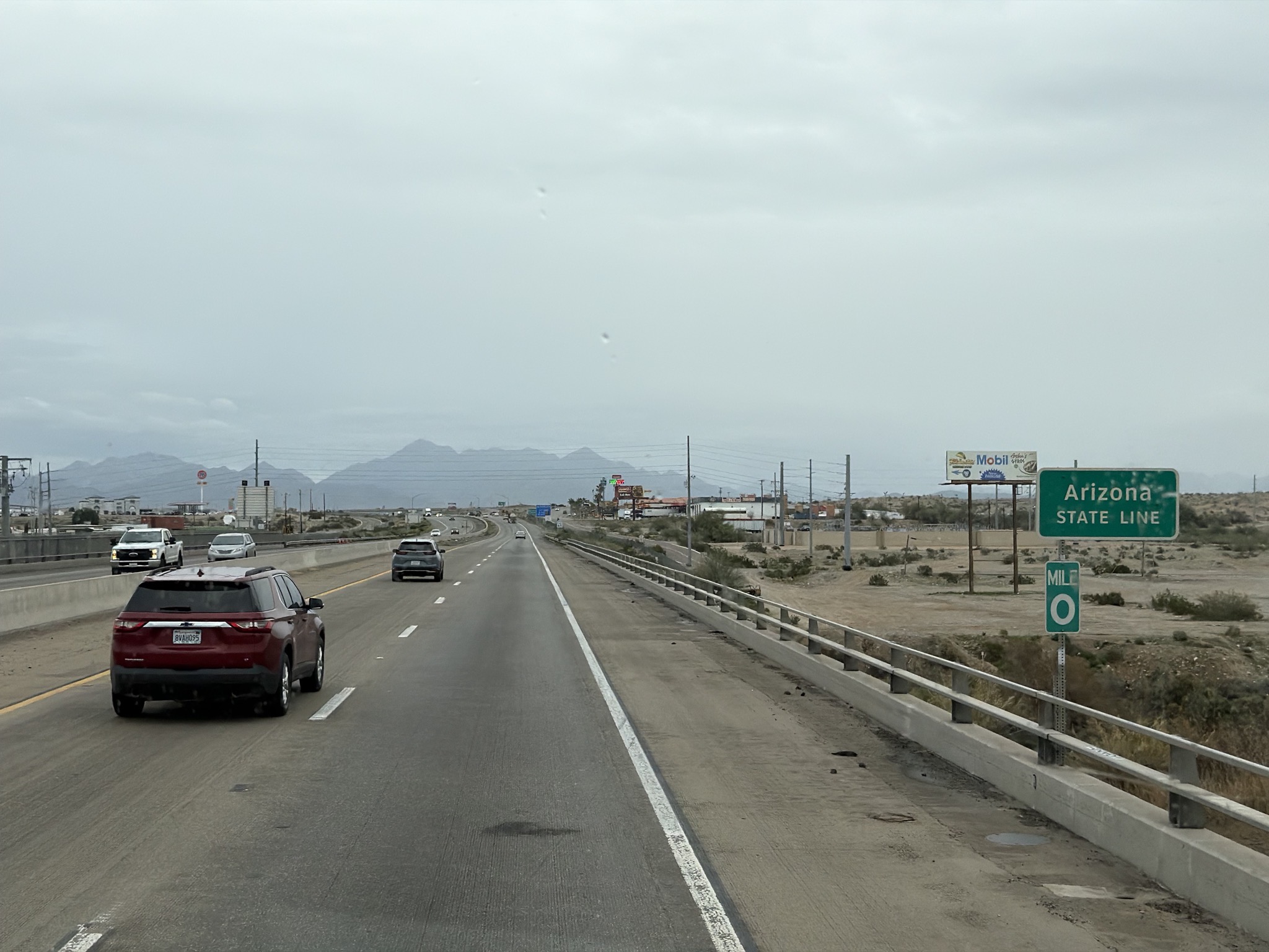 Arizona state line, and also Mountain time zone