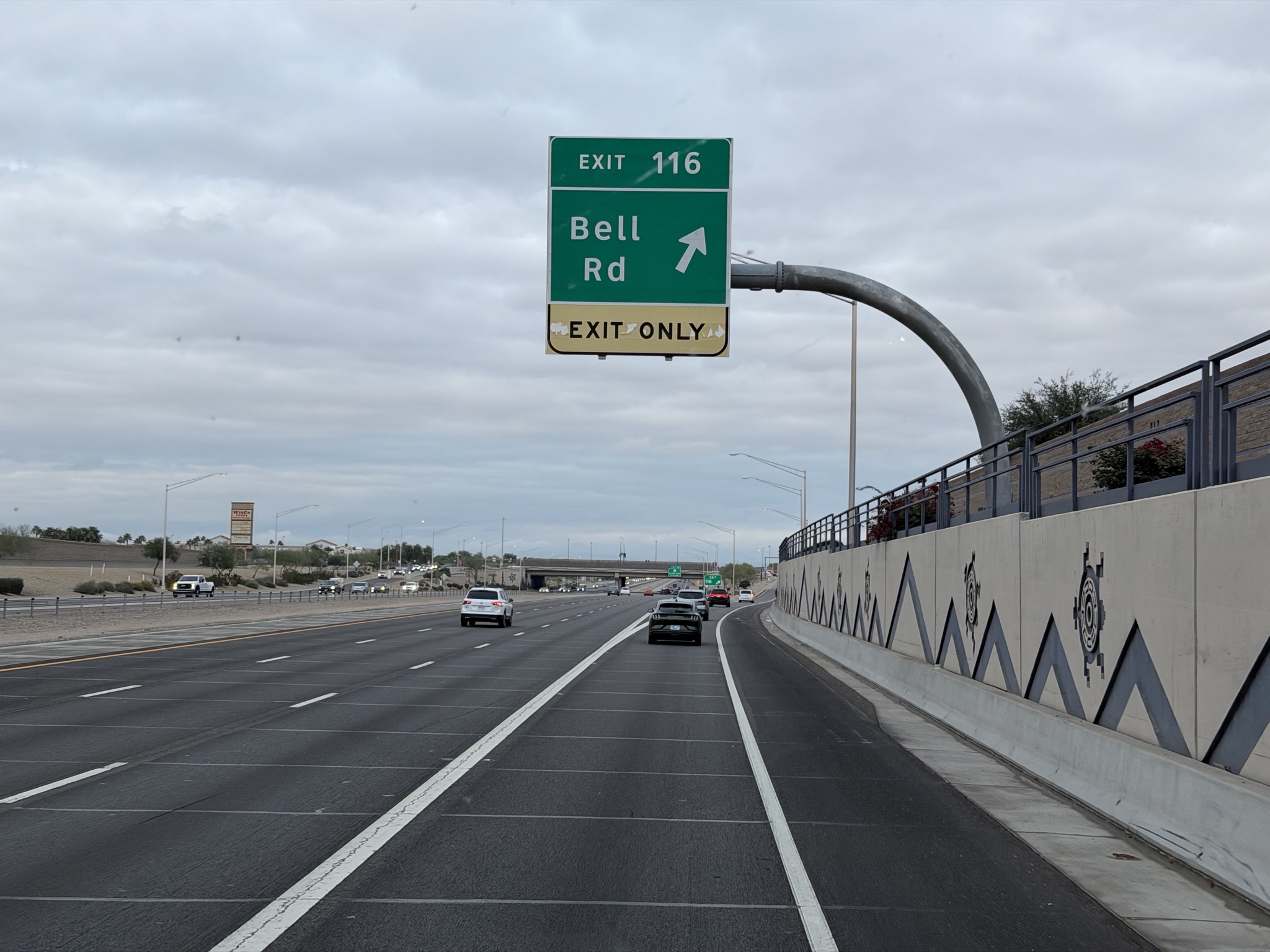 Exit to Bell Road