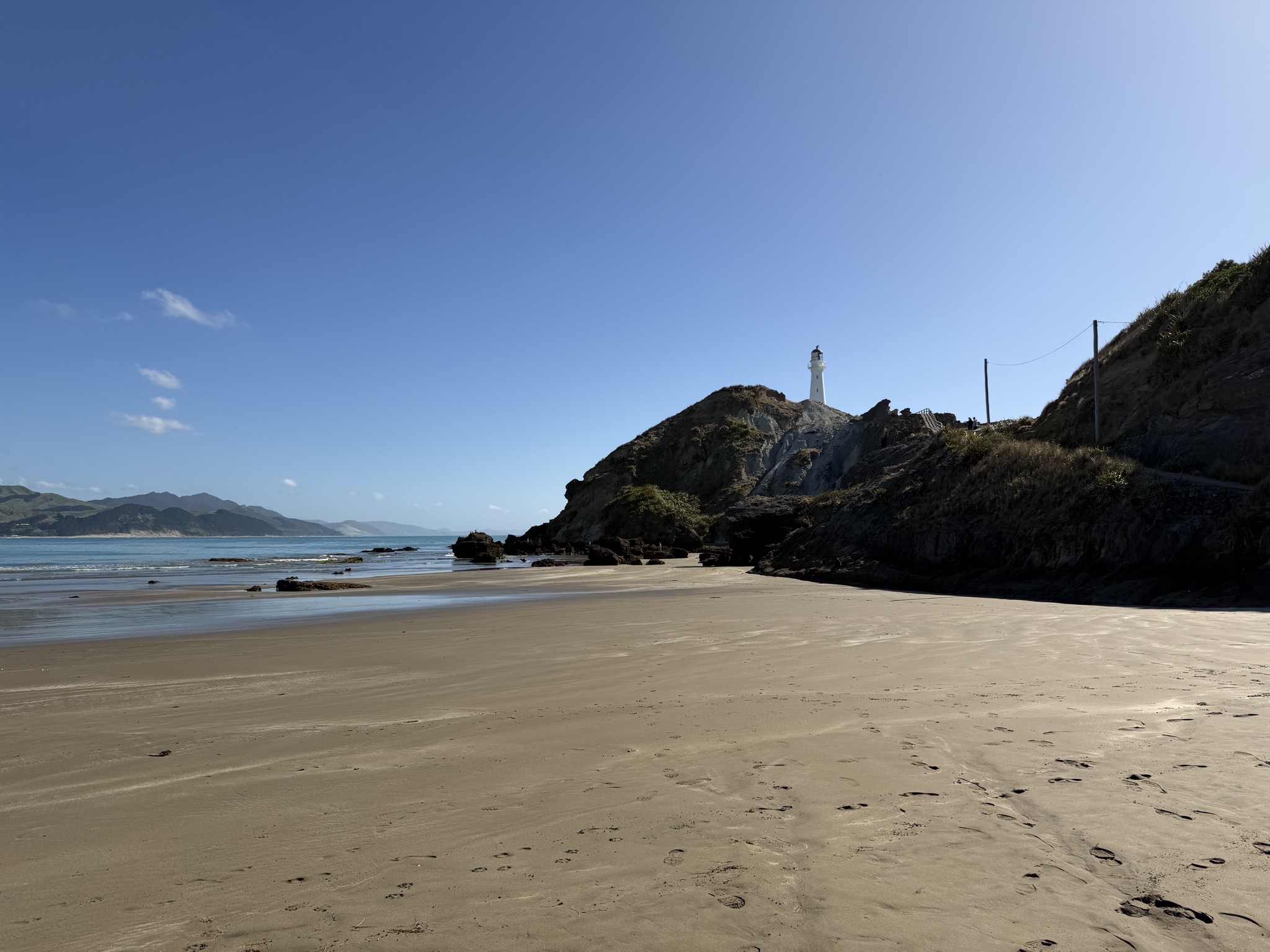 Beach and lighthouse