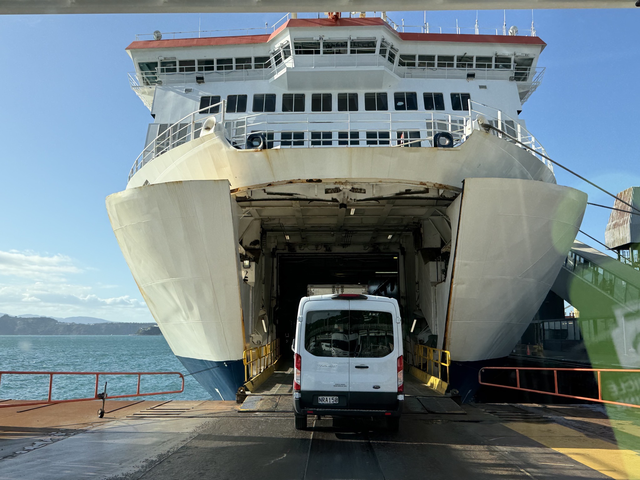 Boarding the ferry