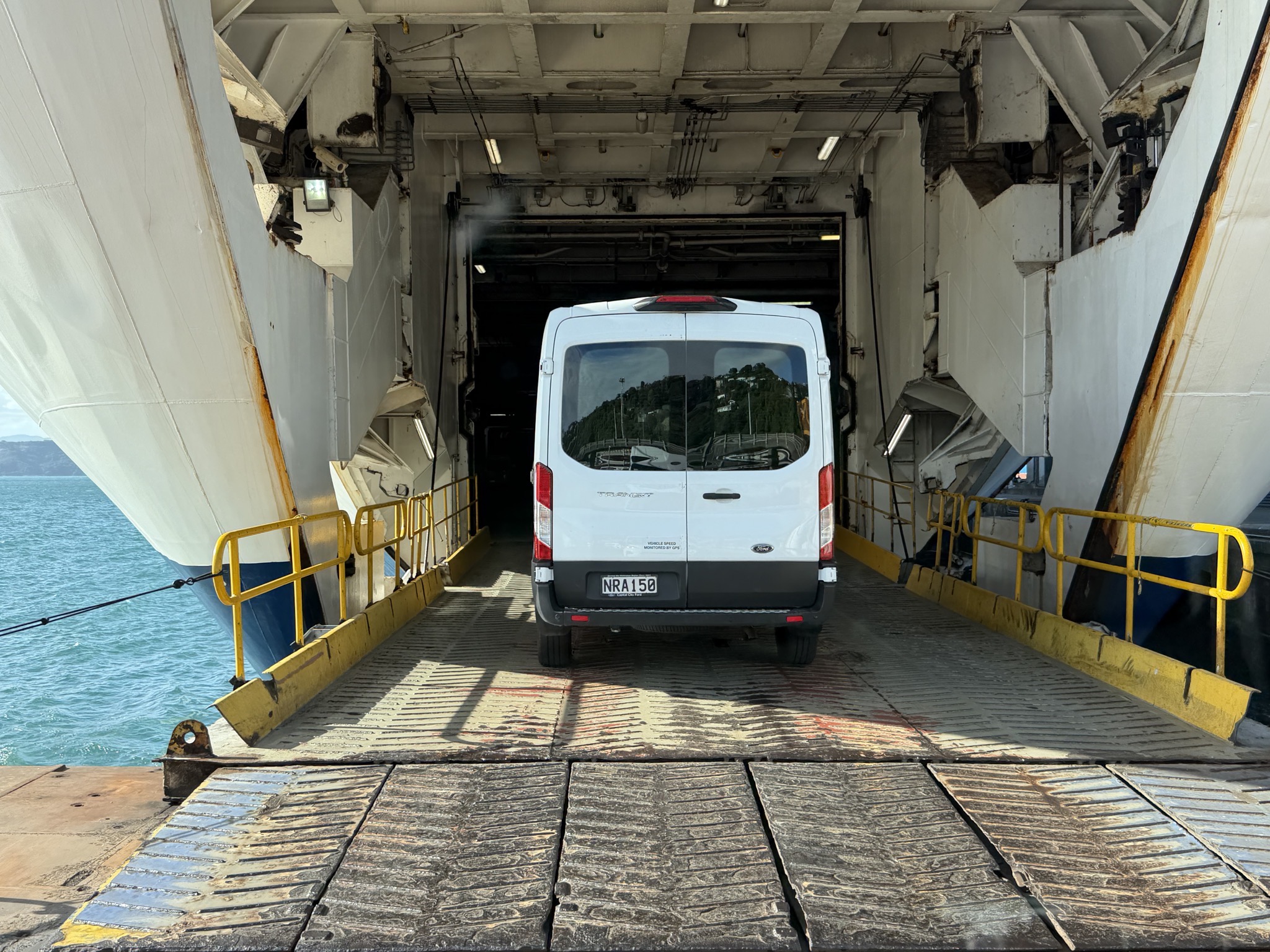 Boarding the ferry