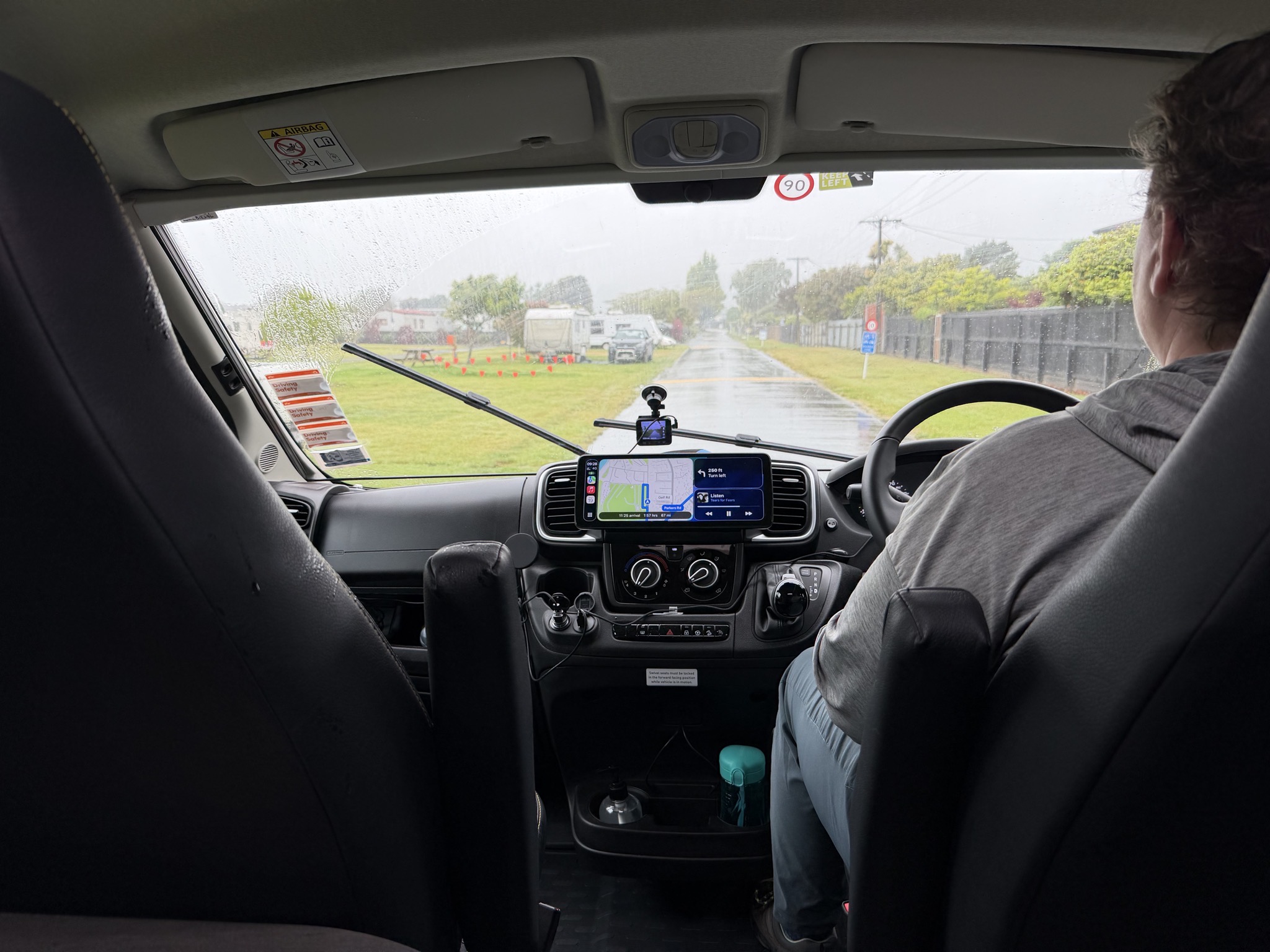 Heading out in the rain