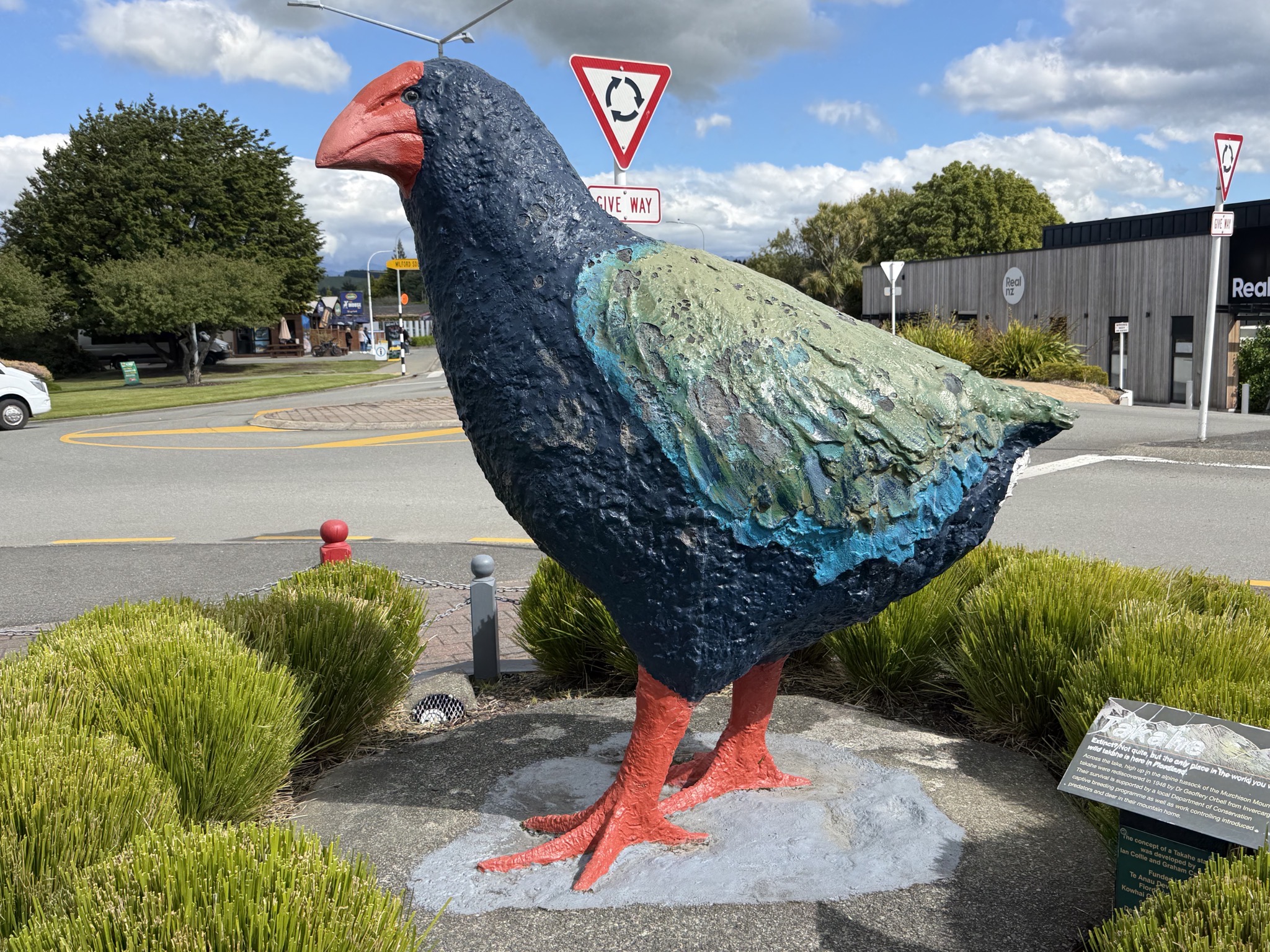 Takahe sculpture in downtown