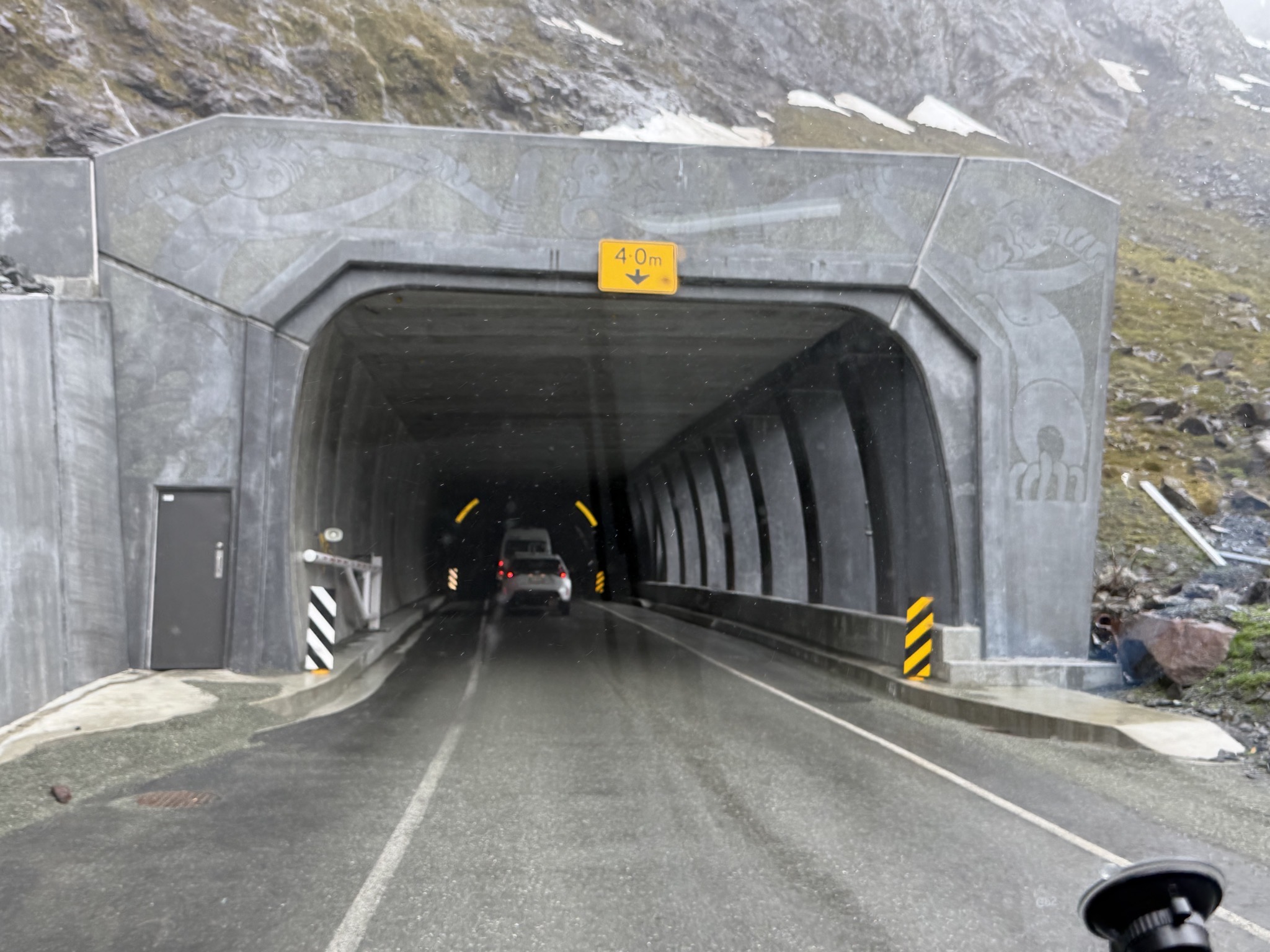 Entering the tunnel