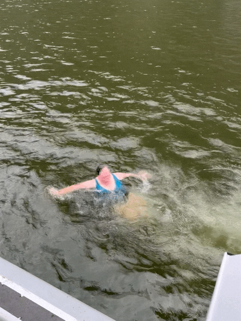 Jenn took a dip