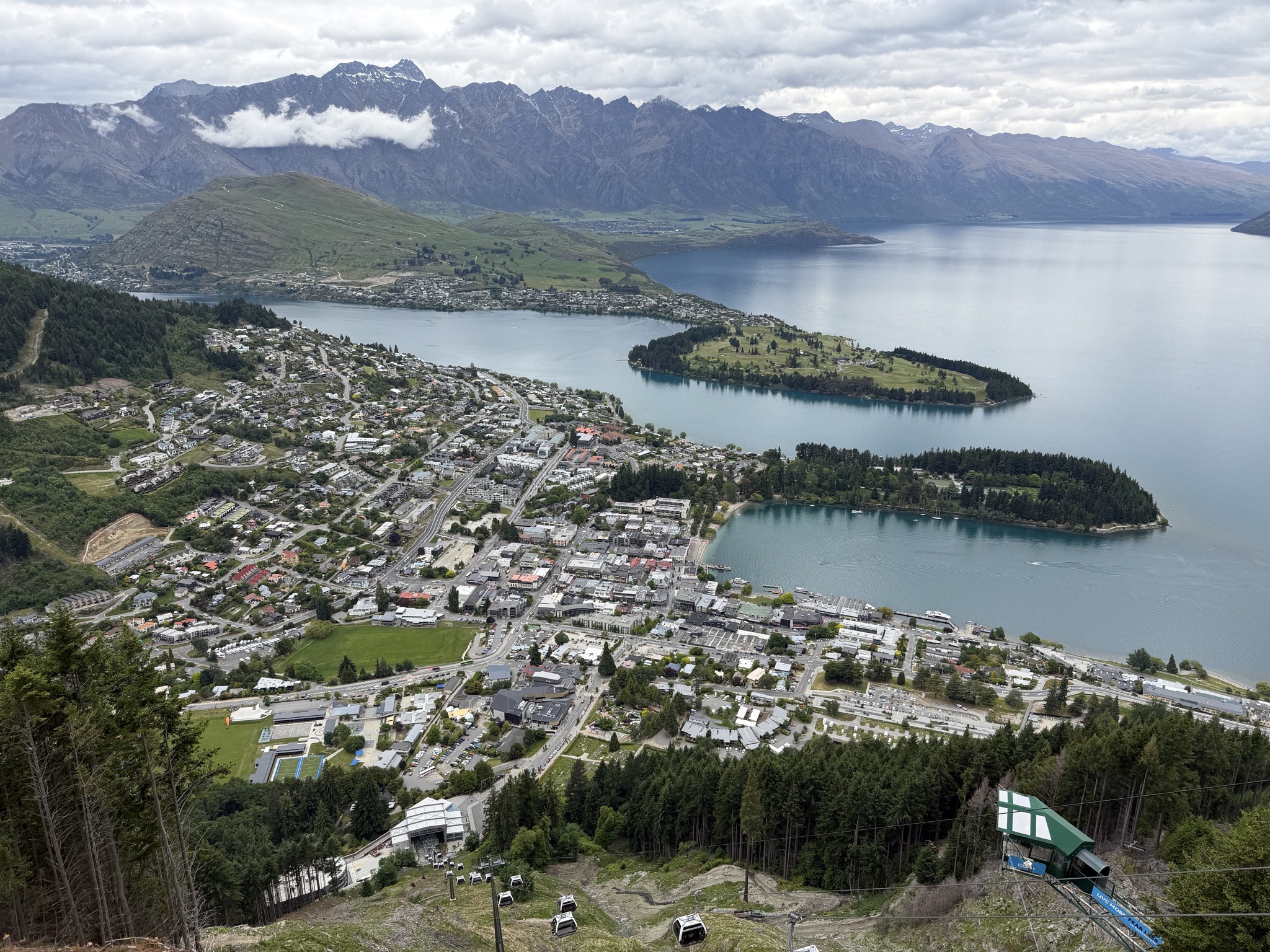 Looking over Queenstown