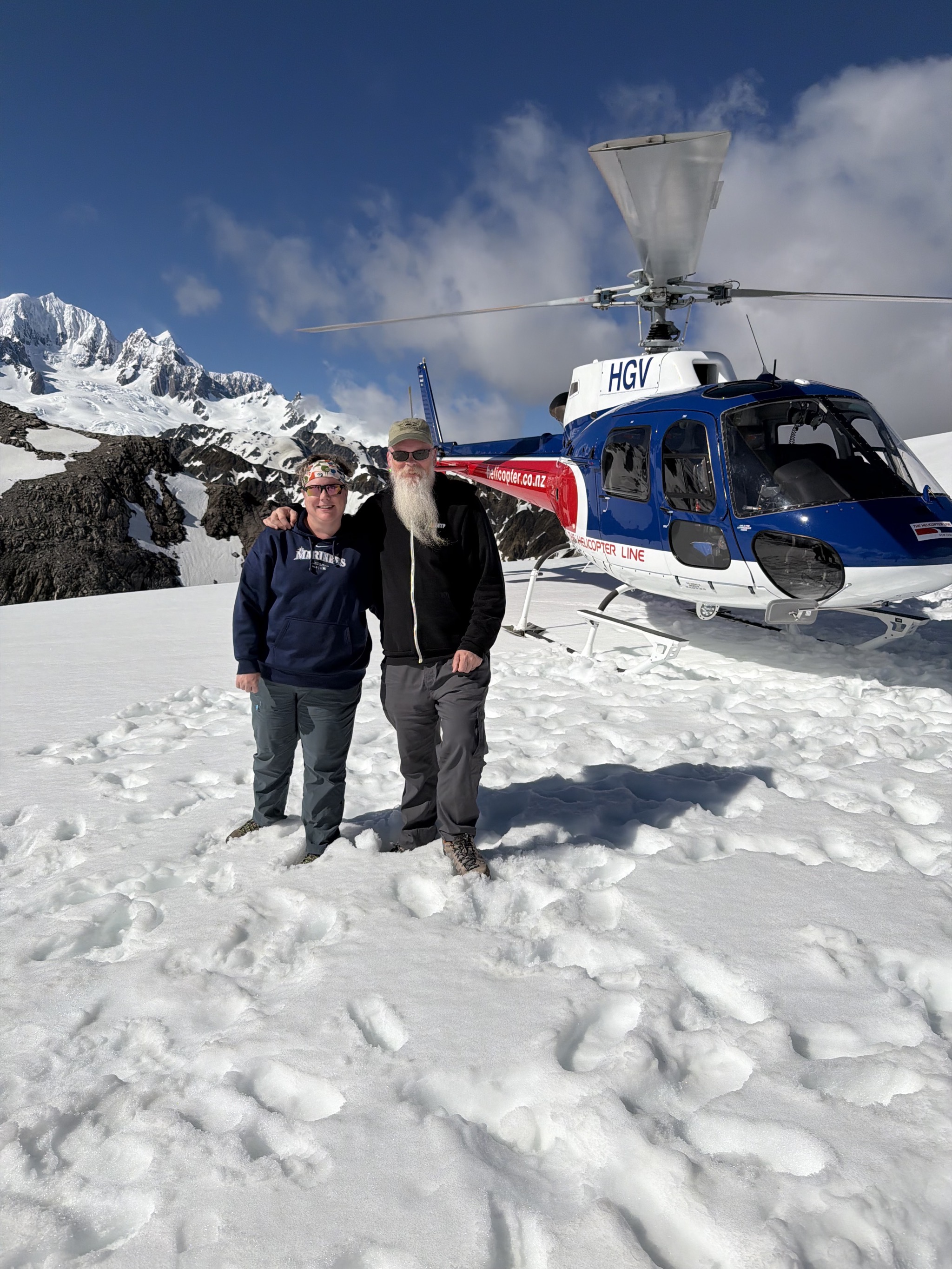 On the snow