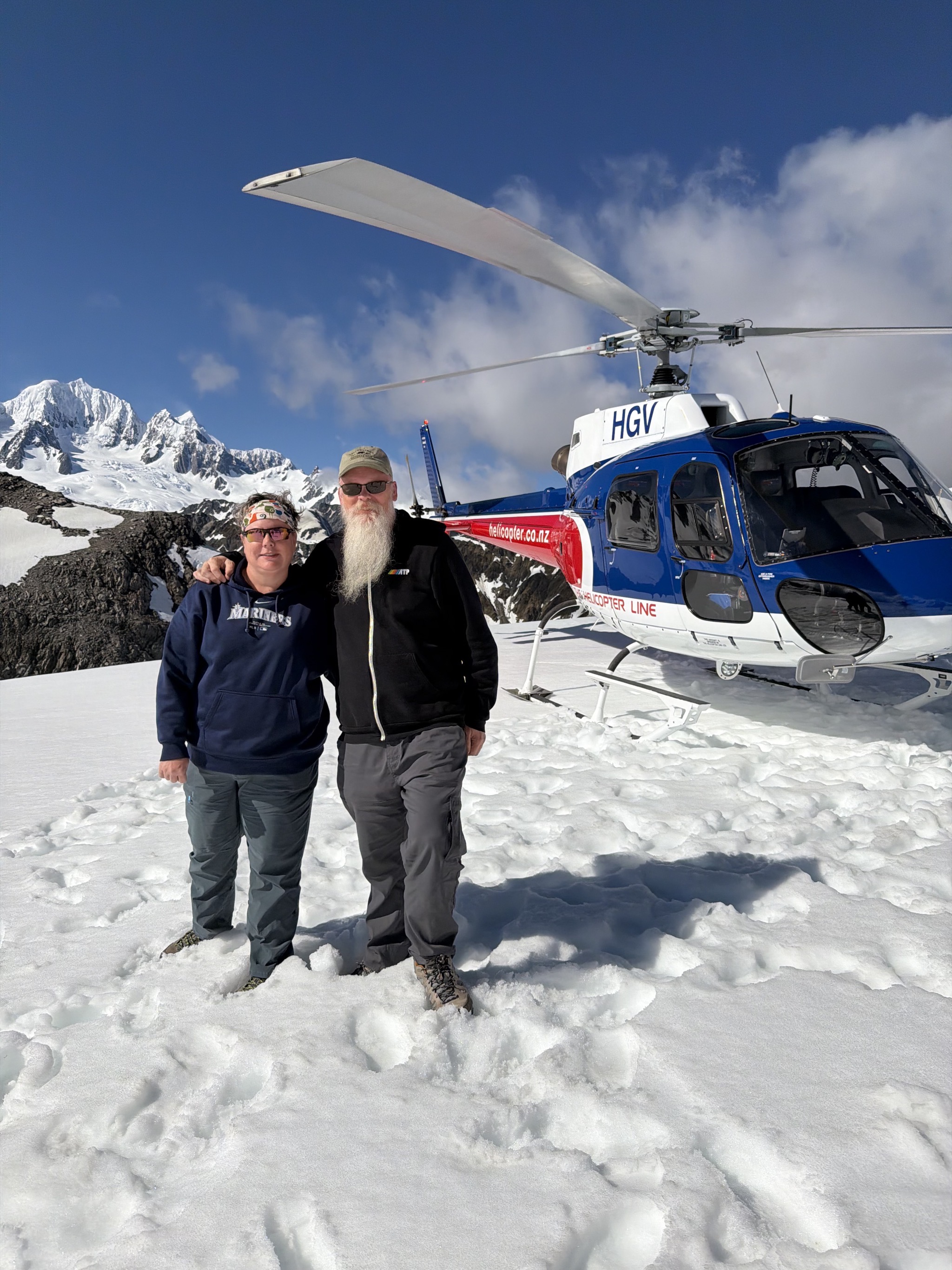 On the snow