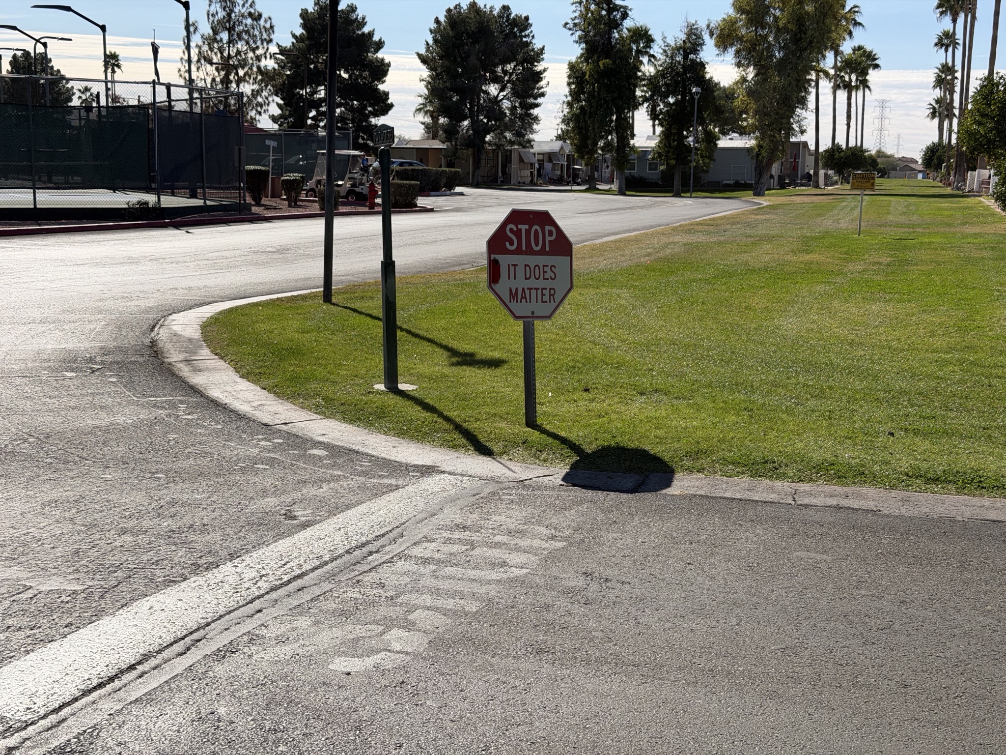 Stop; it does matter