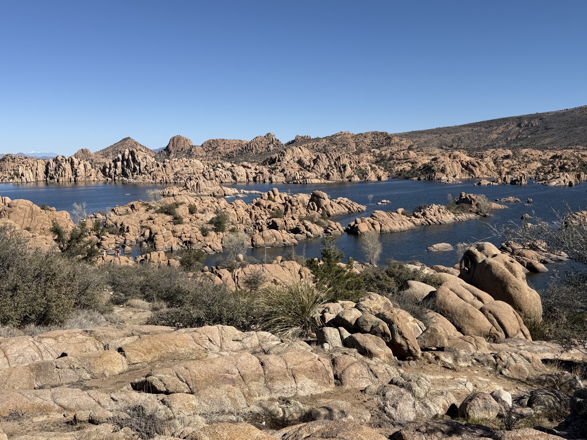 Interesting rocks and lake