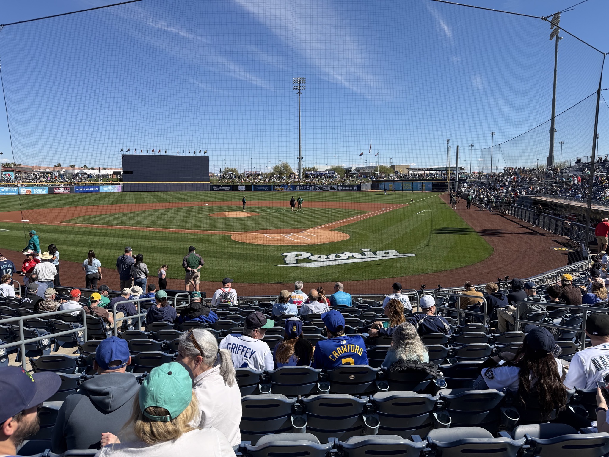 View from our seats