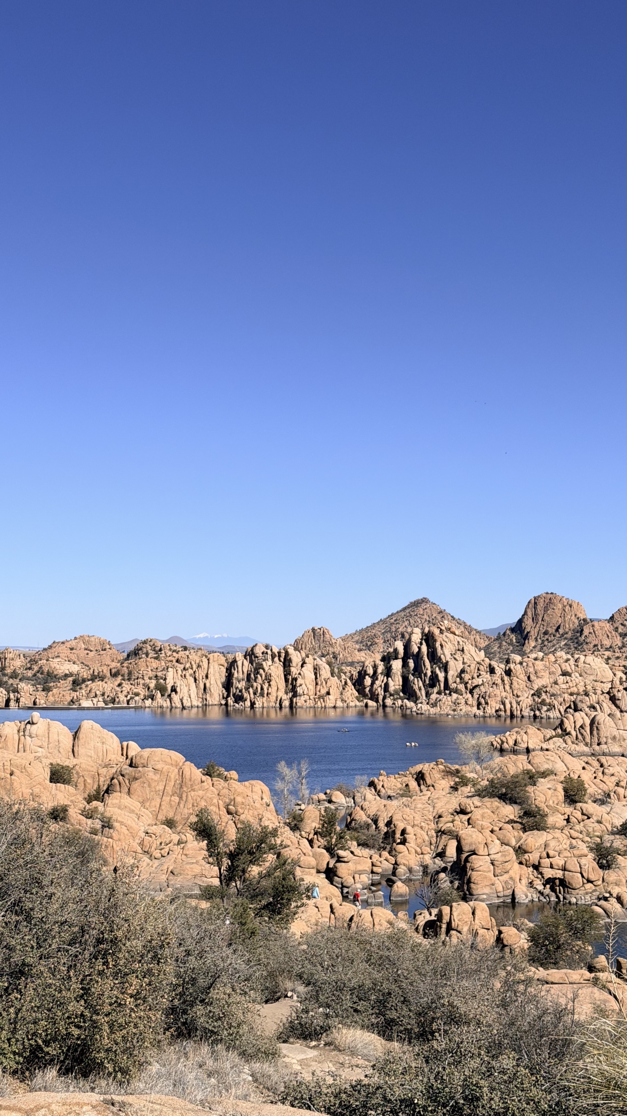 Interesting rocks and lake