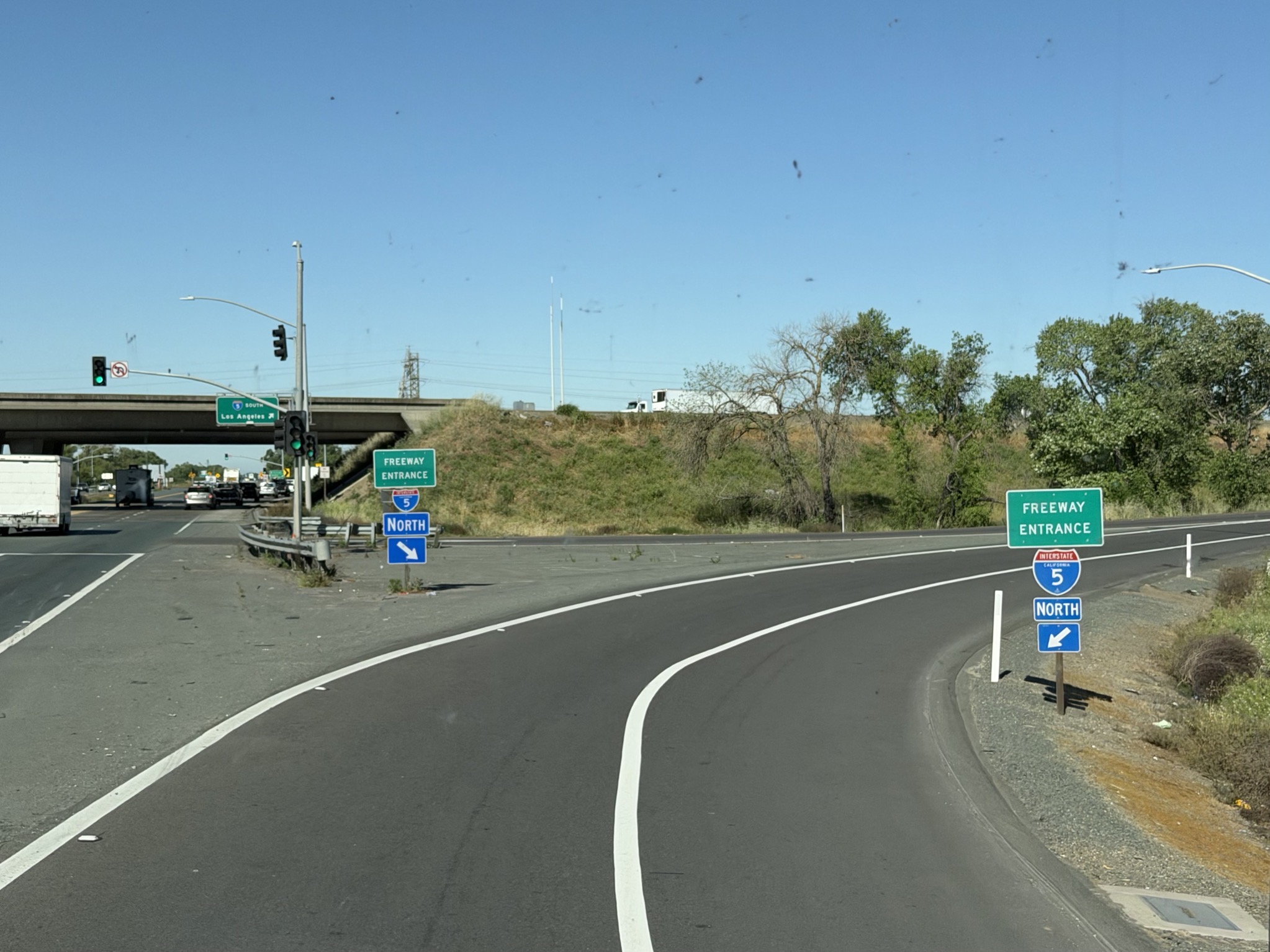 Entering I-5 North