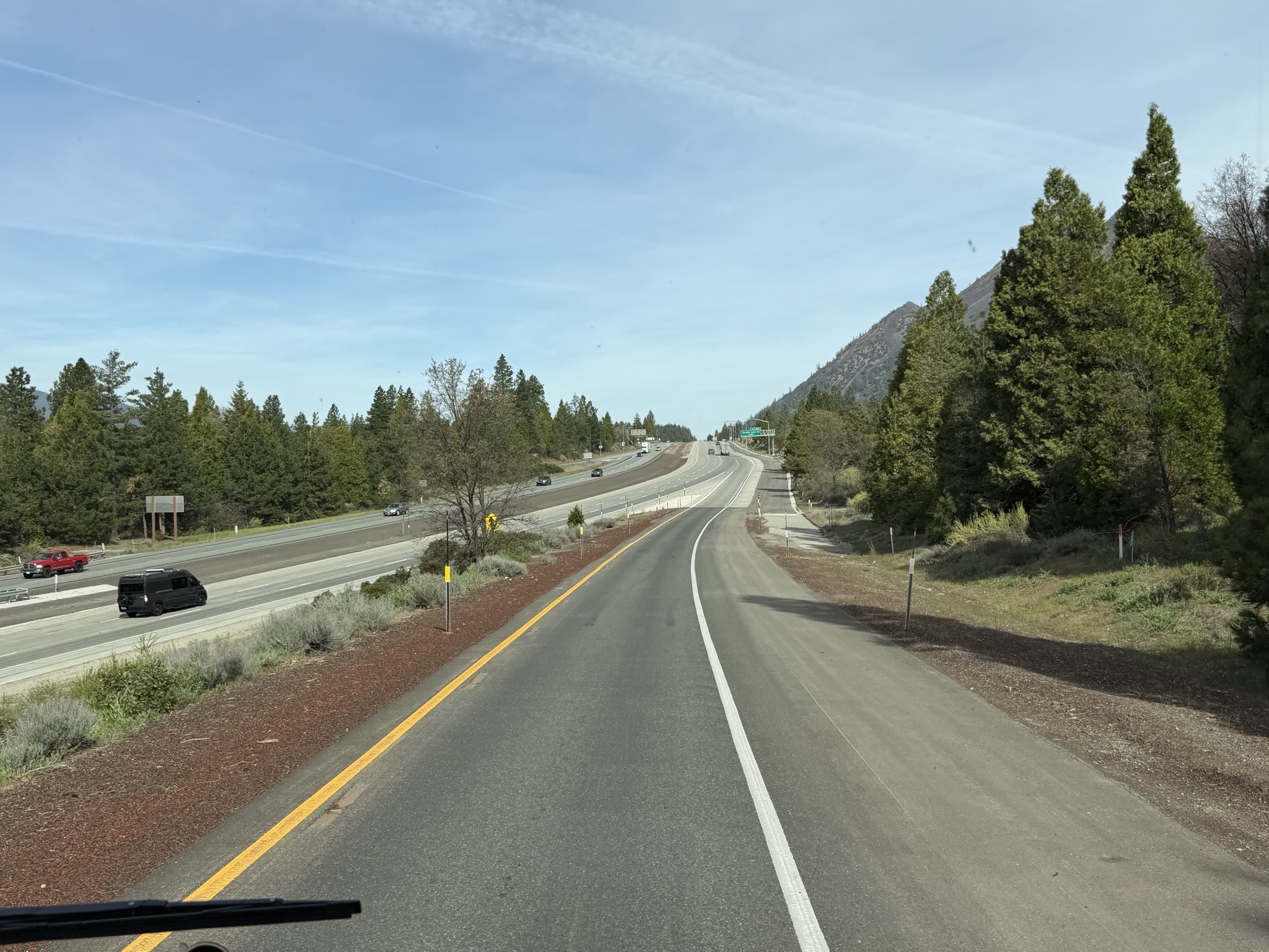 Entering I-5 North
