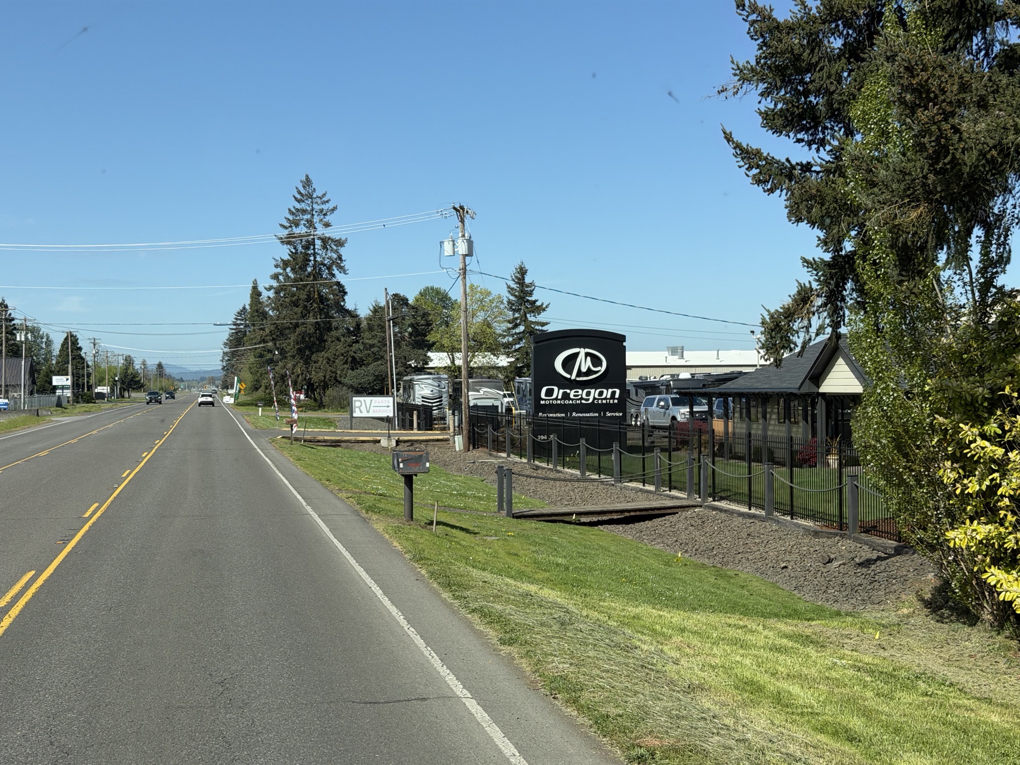 Arriving at Oregon Motorcoach Center