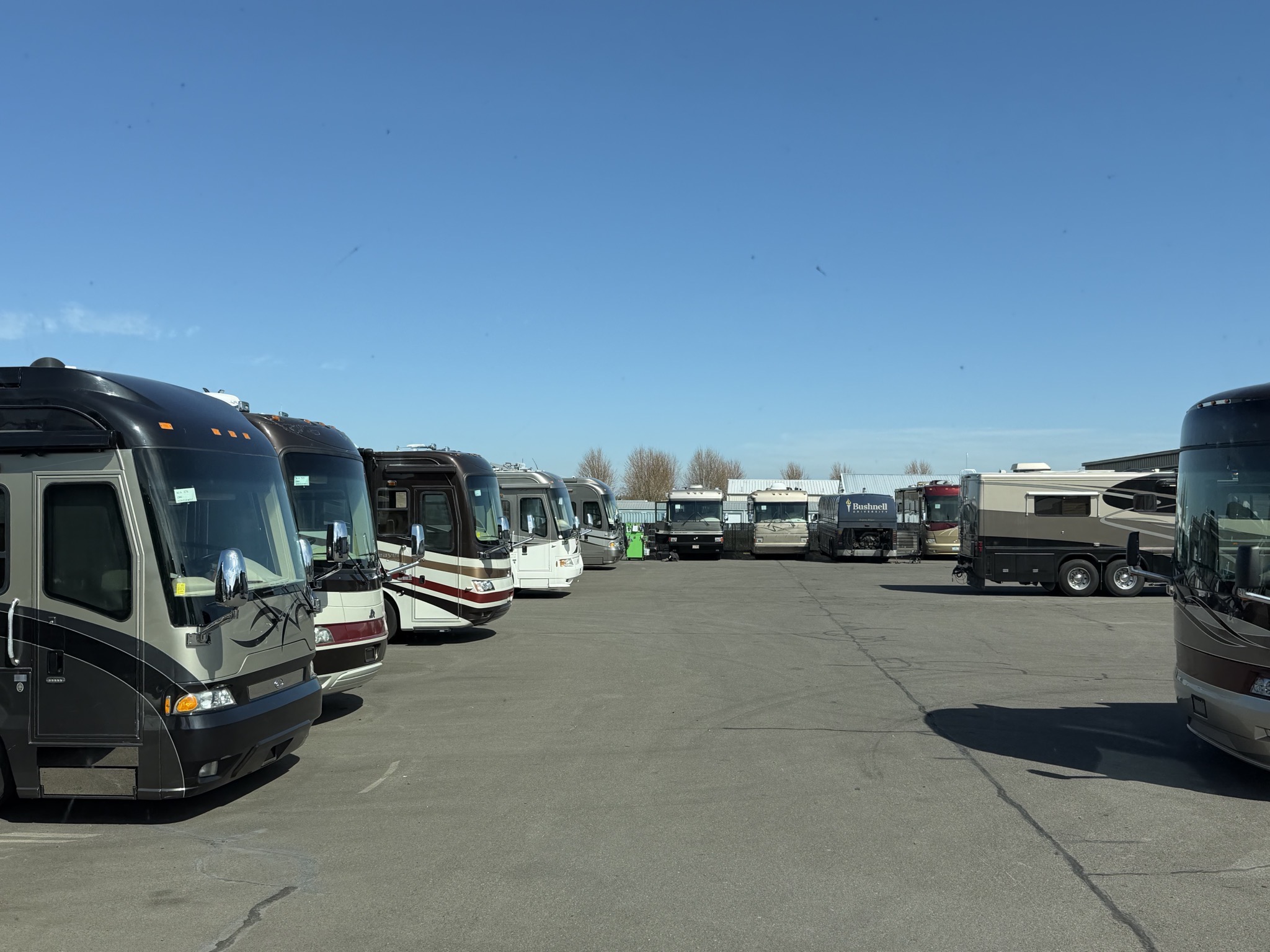 Arriving at Oregon Motorcoach Center