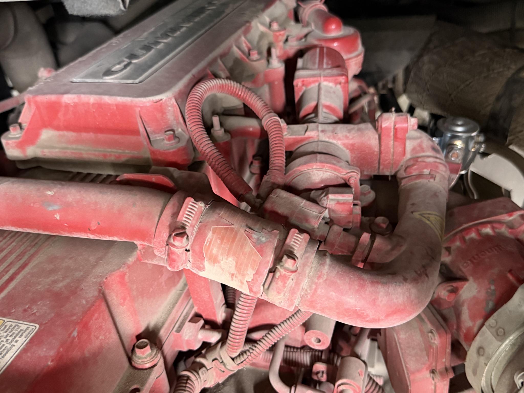 Looking at the engine