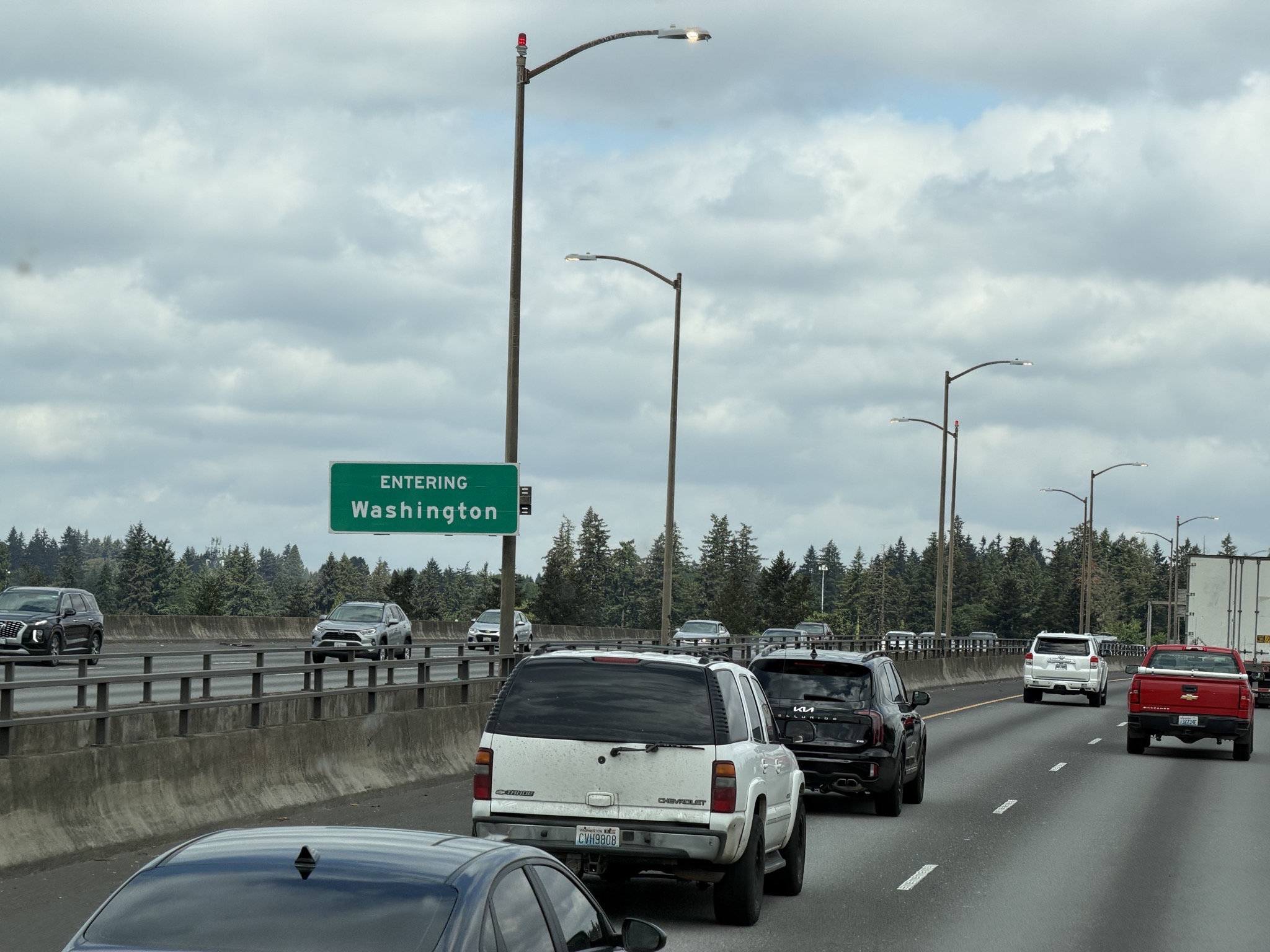 Entering Washington