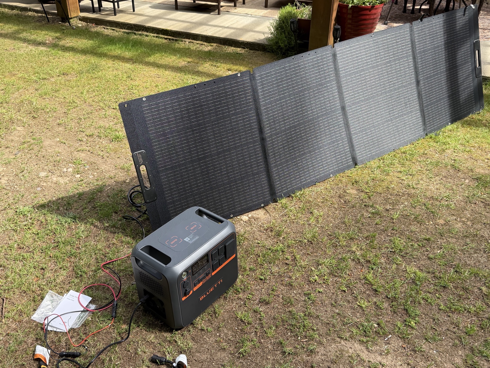 Power station and solar panel