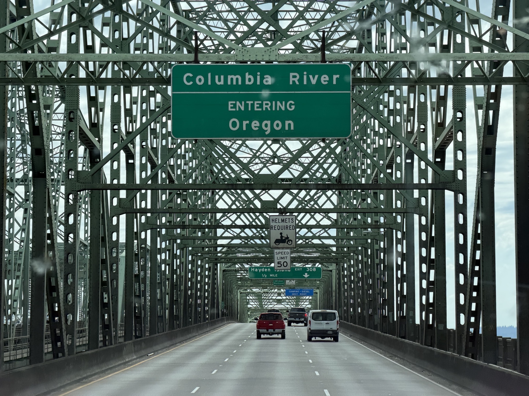 Entering Oregon