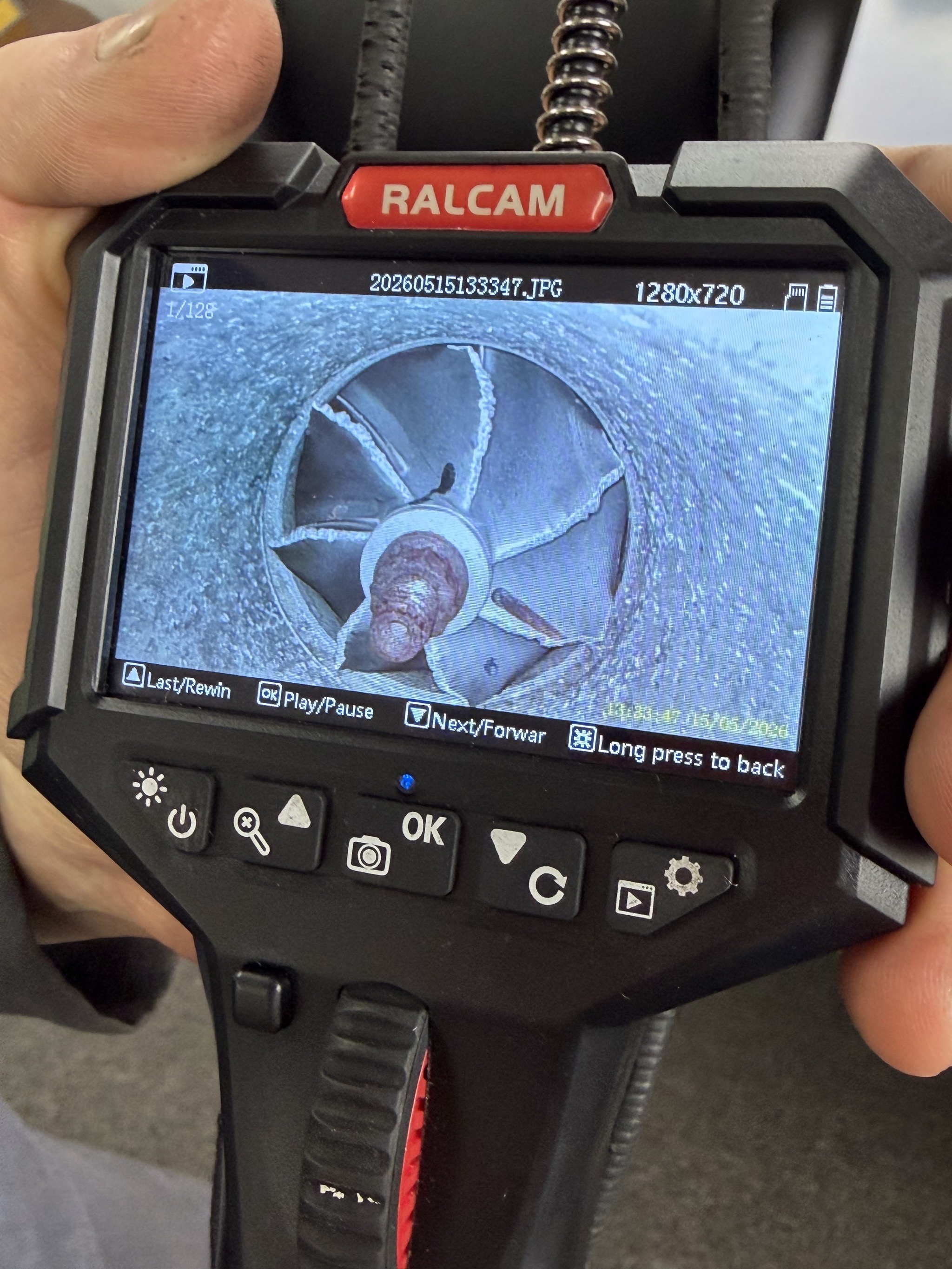 Scope of damaged turbo