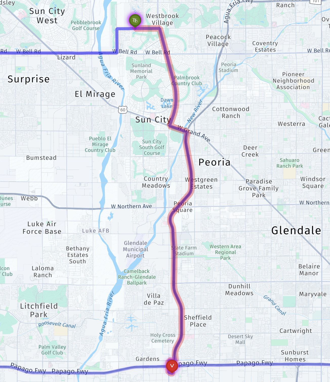 Travel route