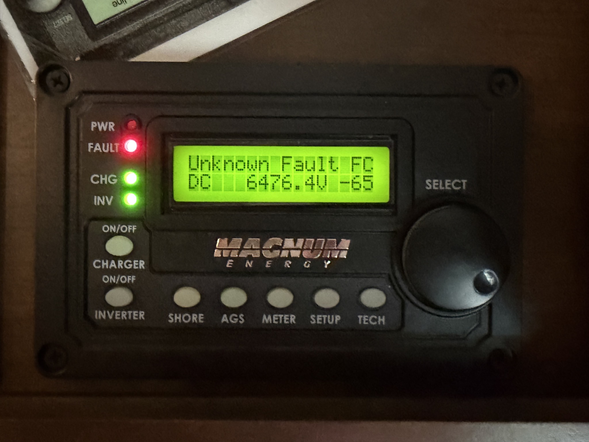 Inverter Unknown Fault