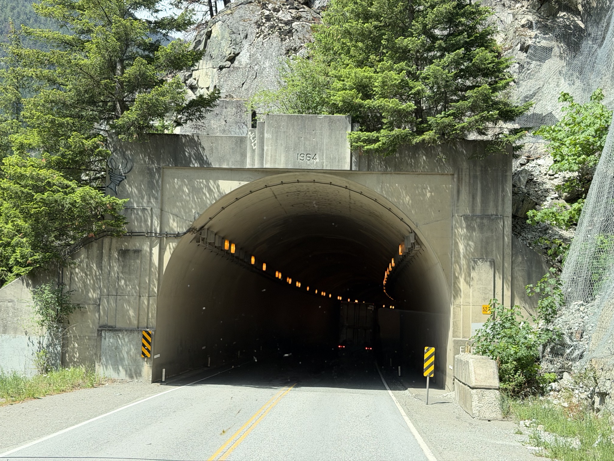 Two tunnels in quick succession