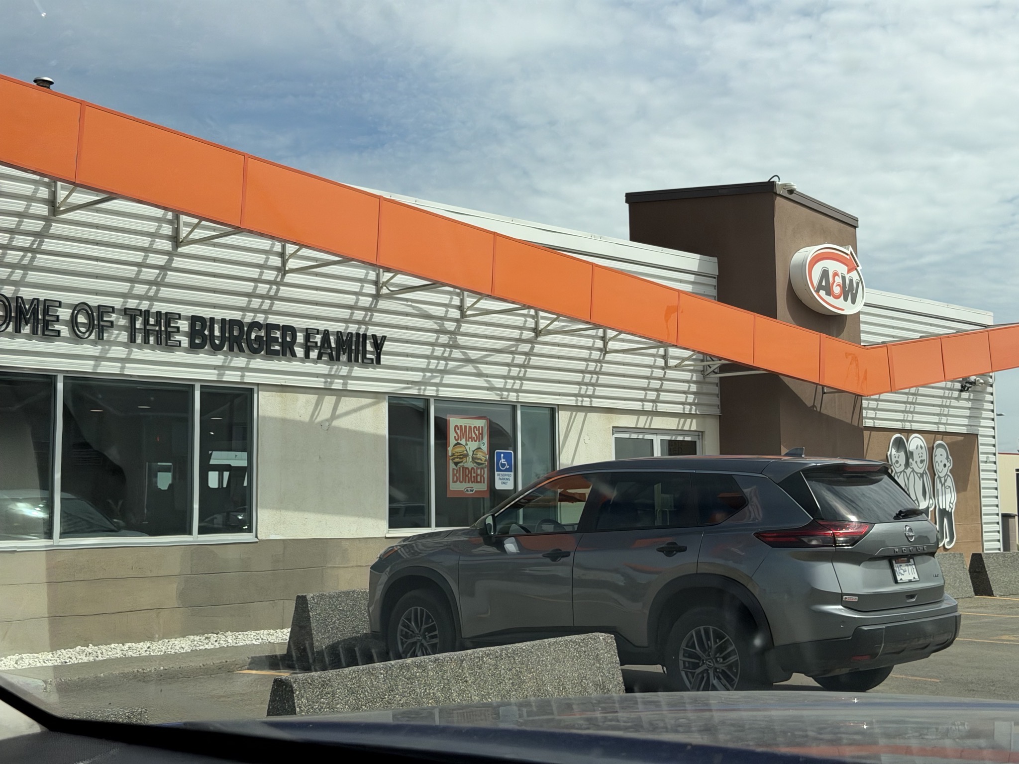 A&W drivethru for lunch